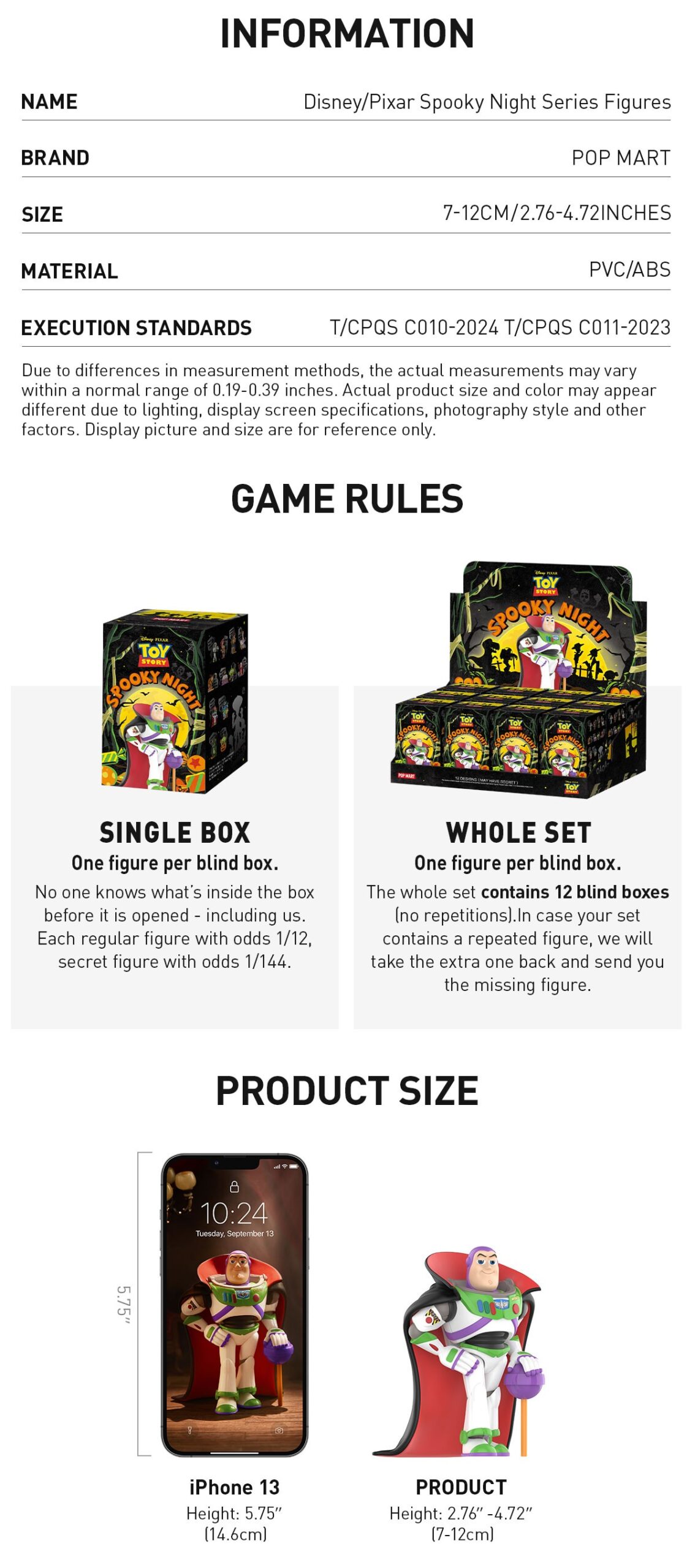 DISNEY — Pixar Spooky Night Series Blind Box | POP MART — official detail