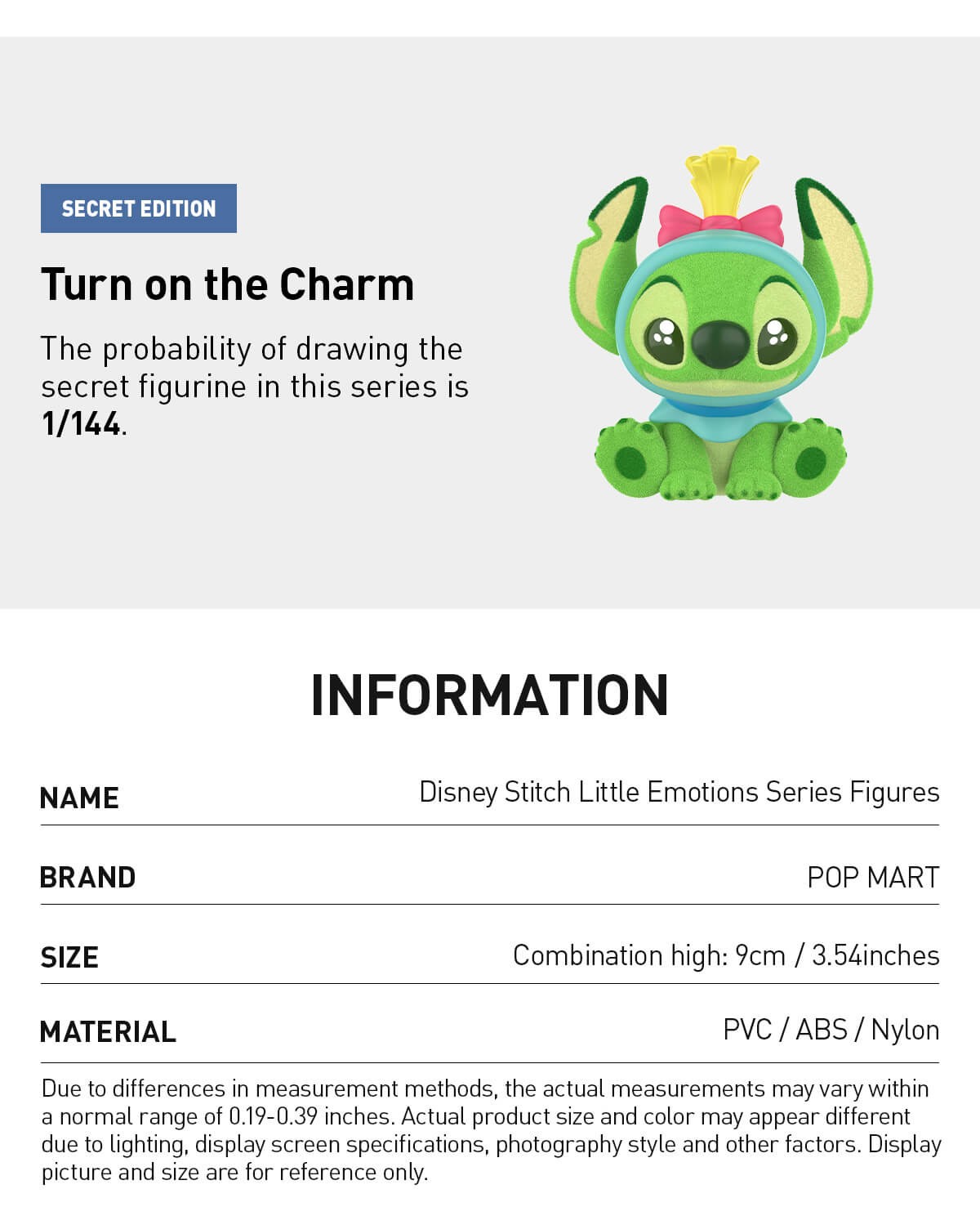 DISNEY — Stitch Little Emotions Series Blind Box | POP MART — official detail