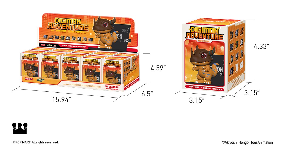 Digimon — Adventure Fridge Magnet Blind Box | POP MART — official detail