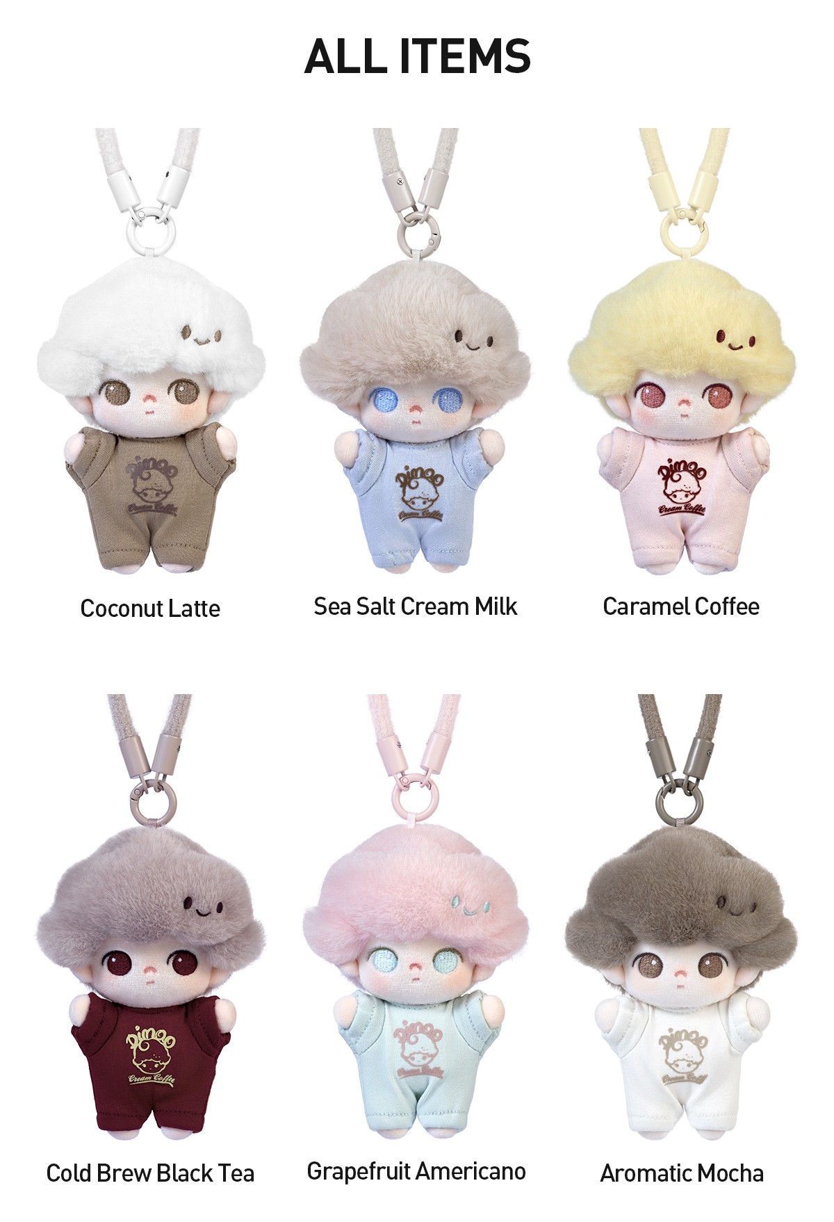 DIMOO — Crush on Coffee Soft-faced Plush Keychain Blind Box | POP MART — official detail