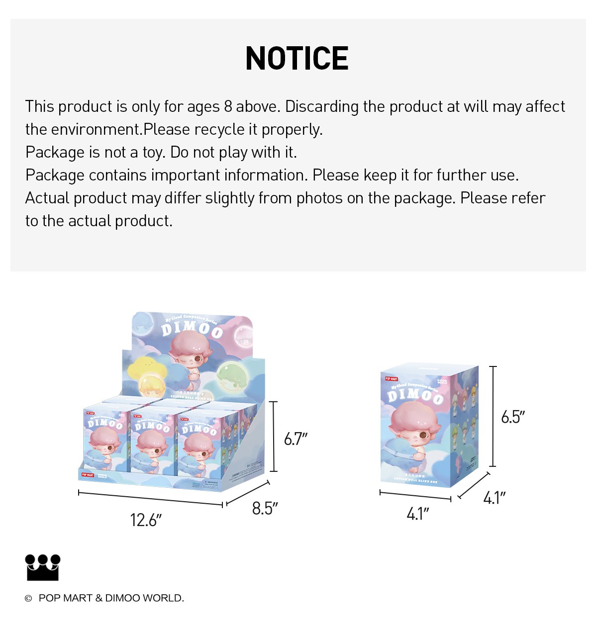 DIMOO — My Cloud Companion Cotton Doll Blind Box | POP MART — official detail