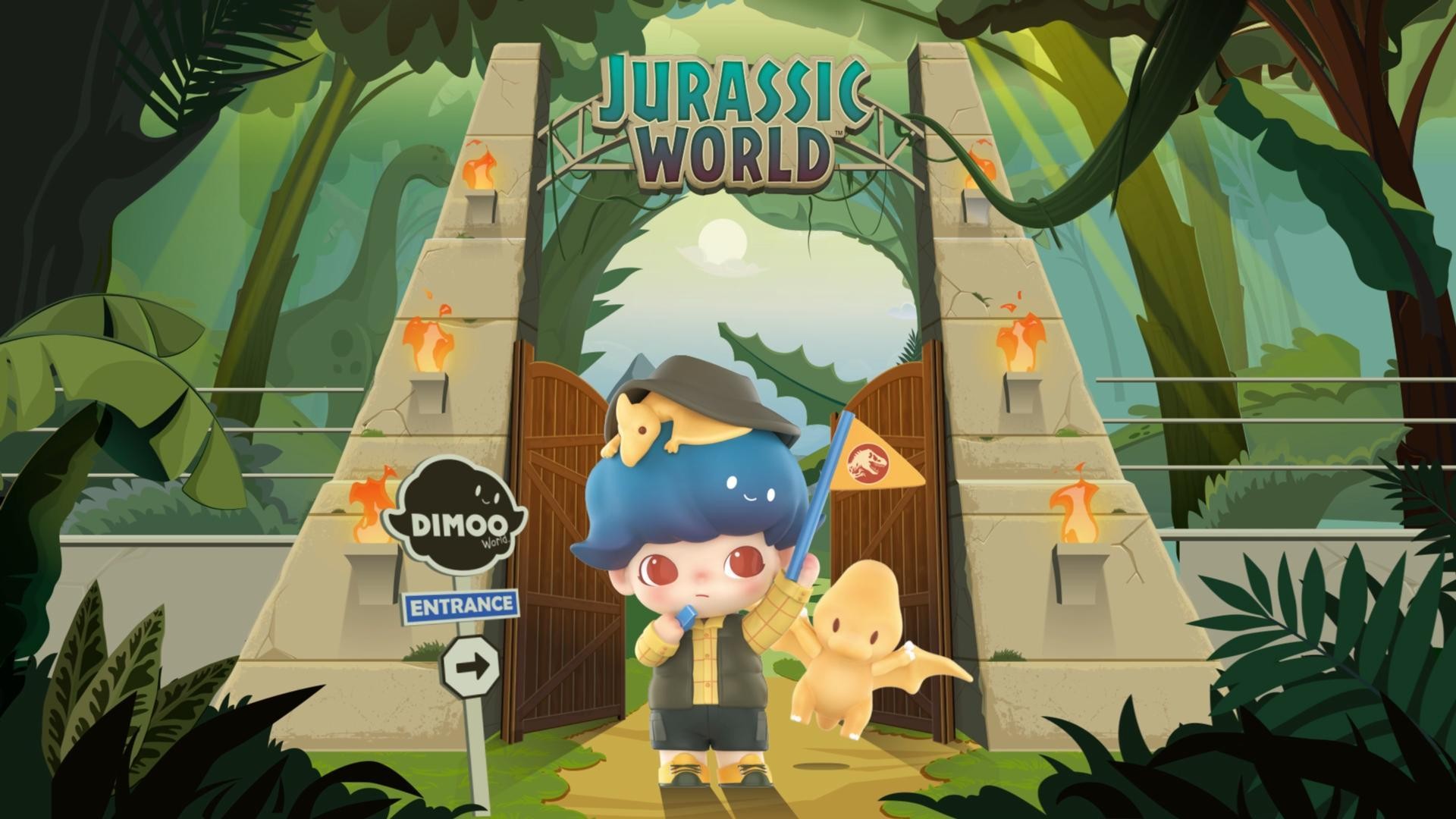 DIMOO — Jurassic World Series Blind Box | POP MART — official detail