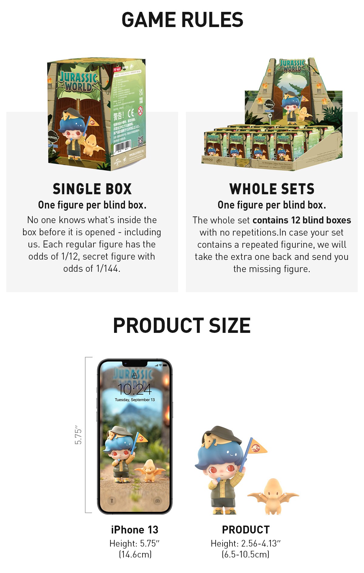 DIMOO — Jurassic World Series Blind Box | POP MART — official detail