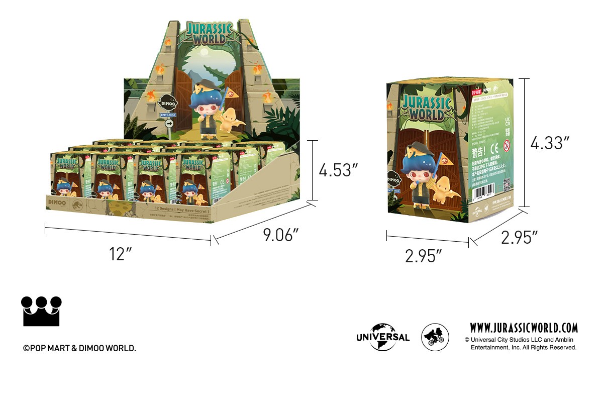 DIMOO — Jurassic World Series Blind Box | POP MART — official detail