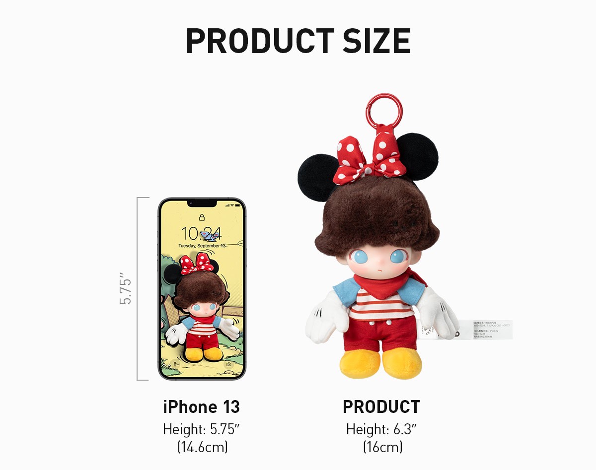 DIMOO × Disney Vinyl Plush Keychain Blind Box | POP MART — official detail