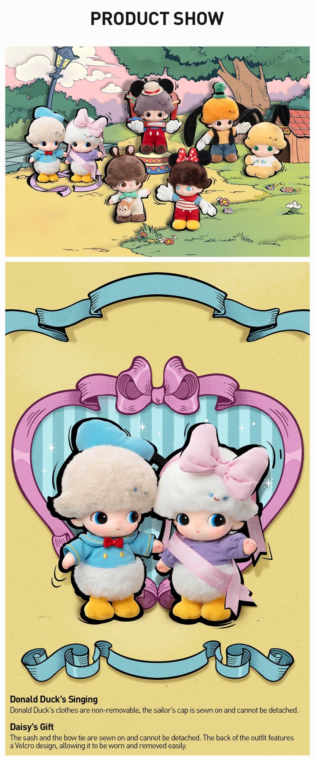 DIMOO × Disney Vinyl Plush Keychain Blind Box | POP MART — official detail