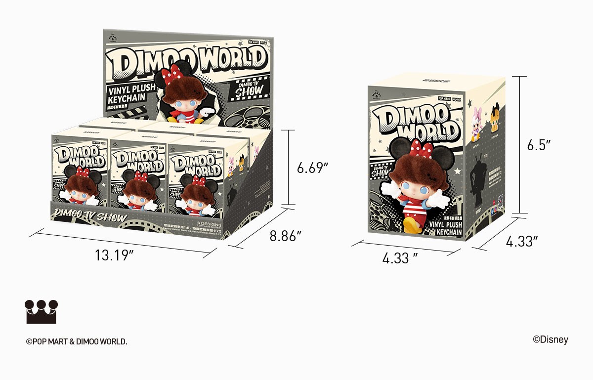 DIMOO × Disney Vinyl Plush Keychain Blind Box | POP MART — official detail