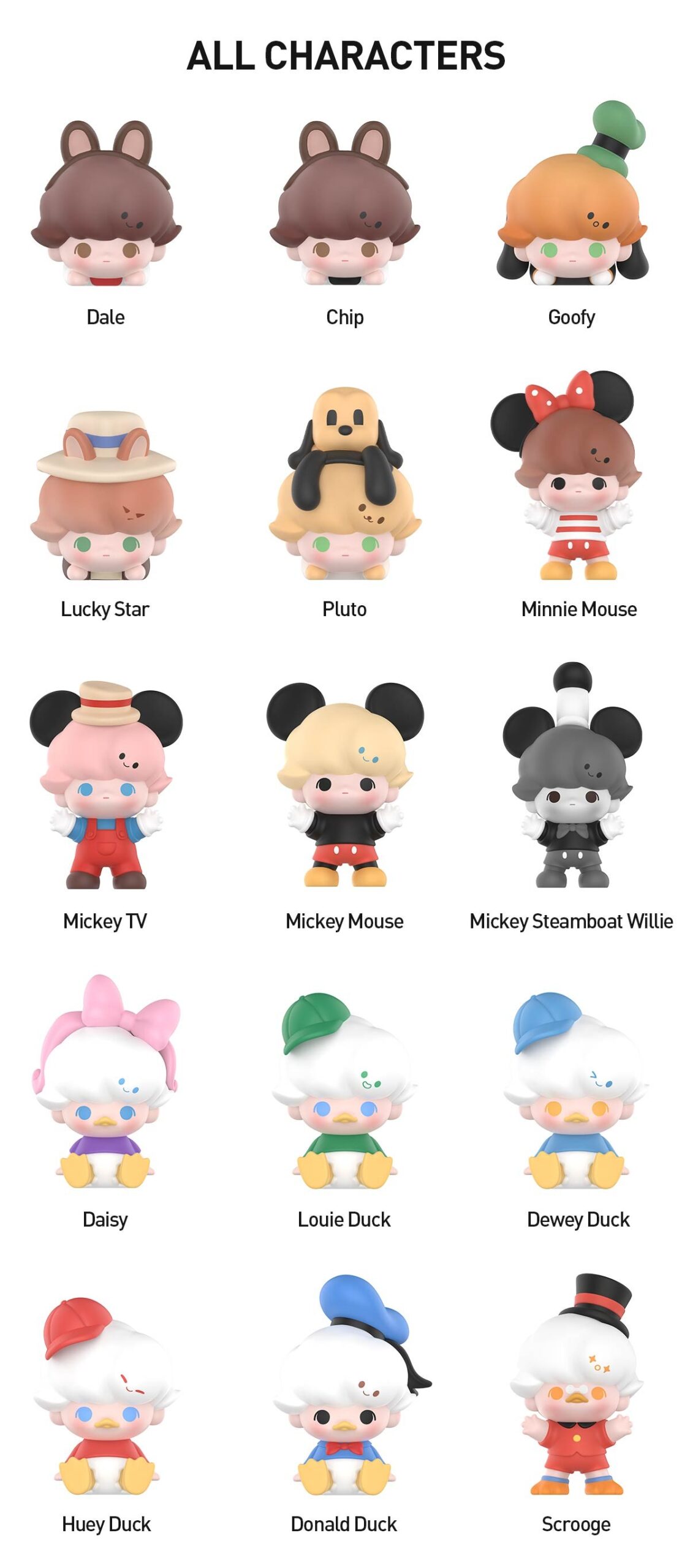 DIMOO — Pop Bean x Disney Classic Series (3 Pcs) Blind Box | POP MART — official detail