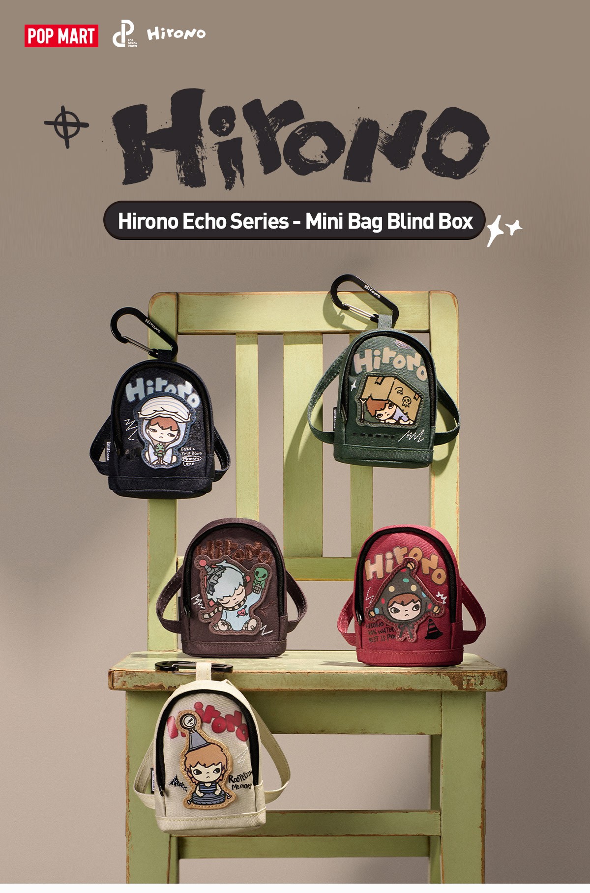 HIRONO — Echo Mini Bag Blind Box | POP MART — official detail