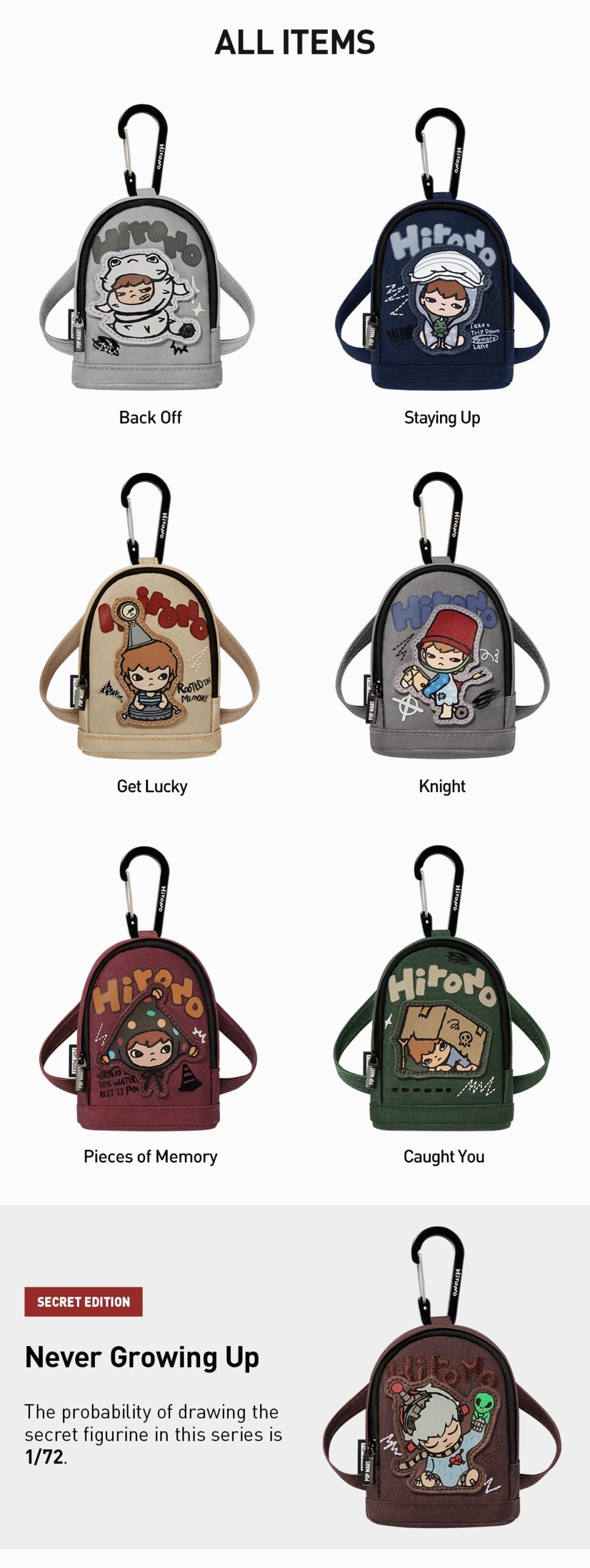 HIRONO — Echo Mini Bag Blind Box | POP MART — official detail