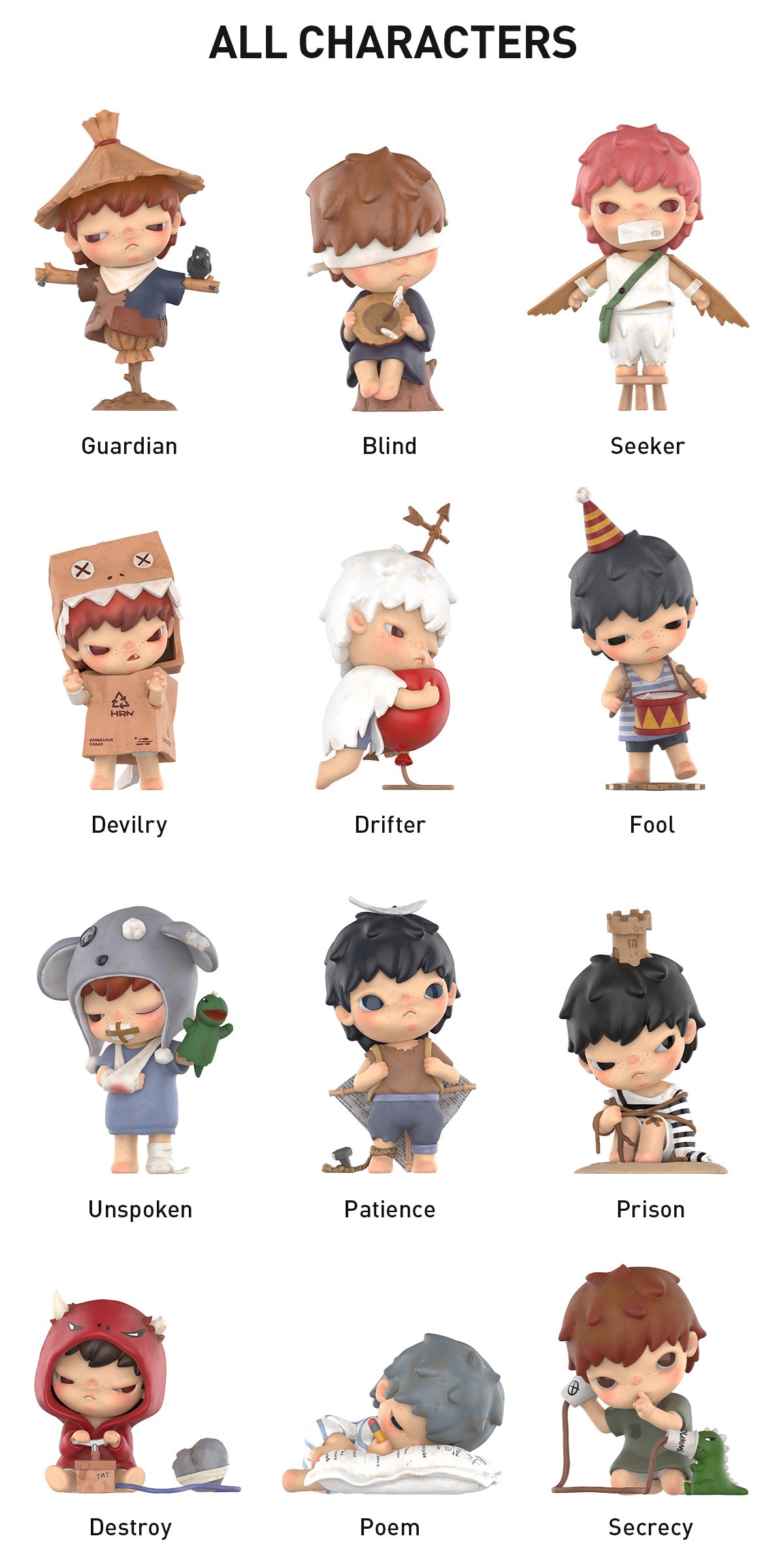 HIRONO — Mime Series Blind Box | POP MART — official detail