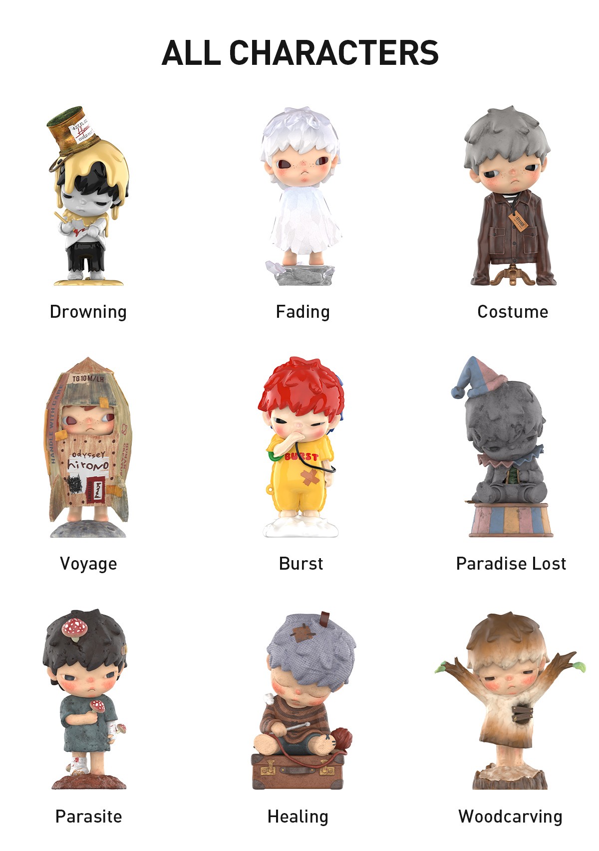 HIRONO — Reshape Series Blind Box | POP MART — official detail