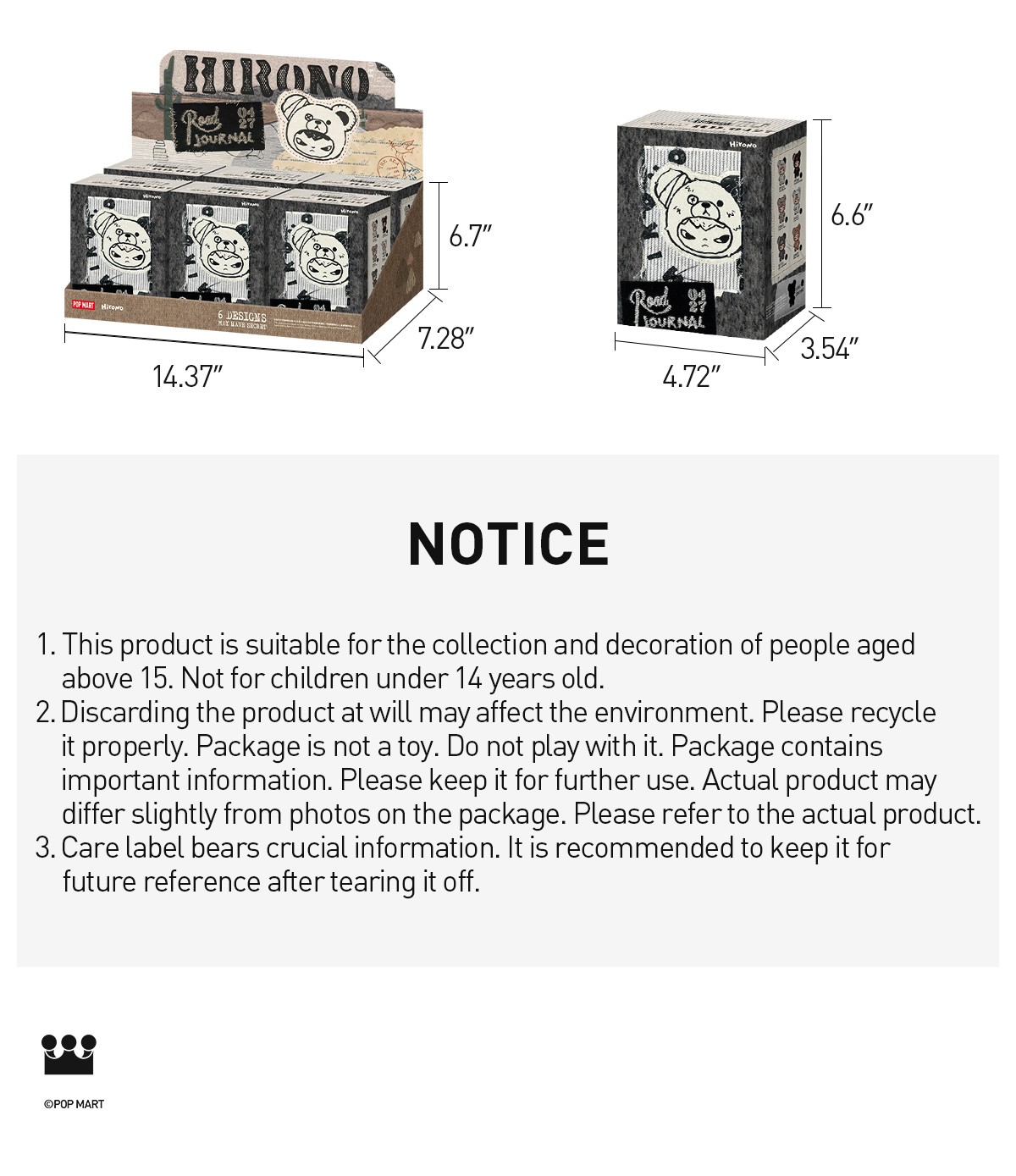HIRONO — Road Journal Plush Doll Pendant Blind Box | POP MART — official detail