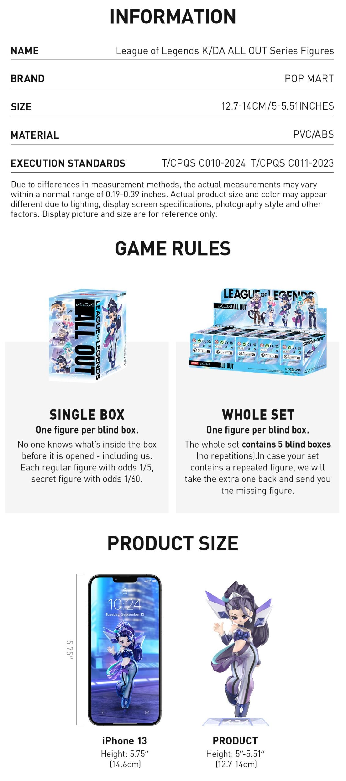 League of Legends — K/DA ALL OUT Blind Box | POP MART — official detail