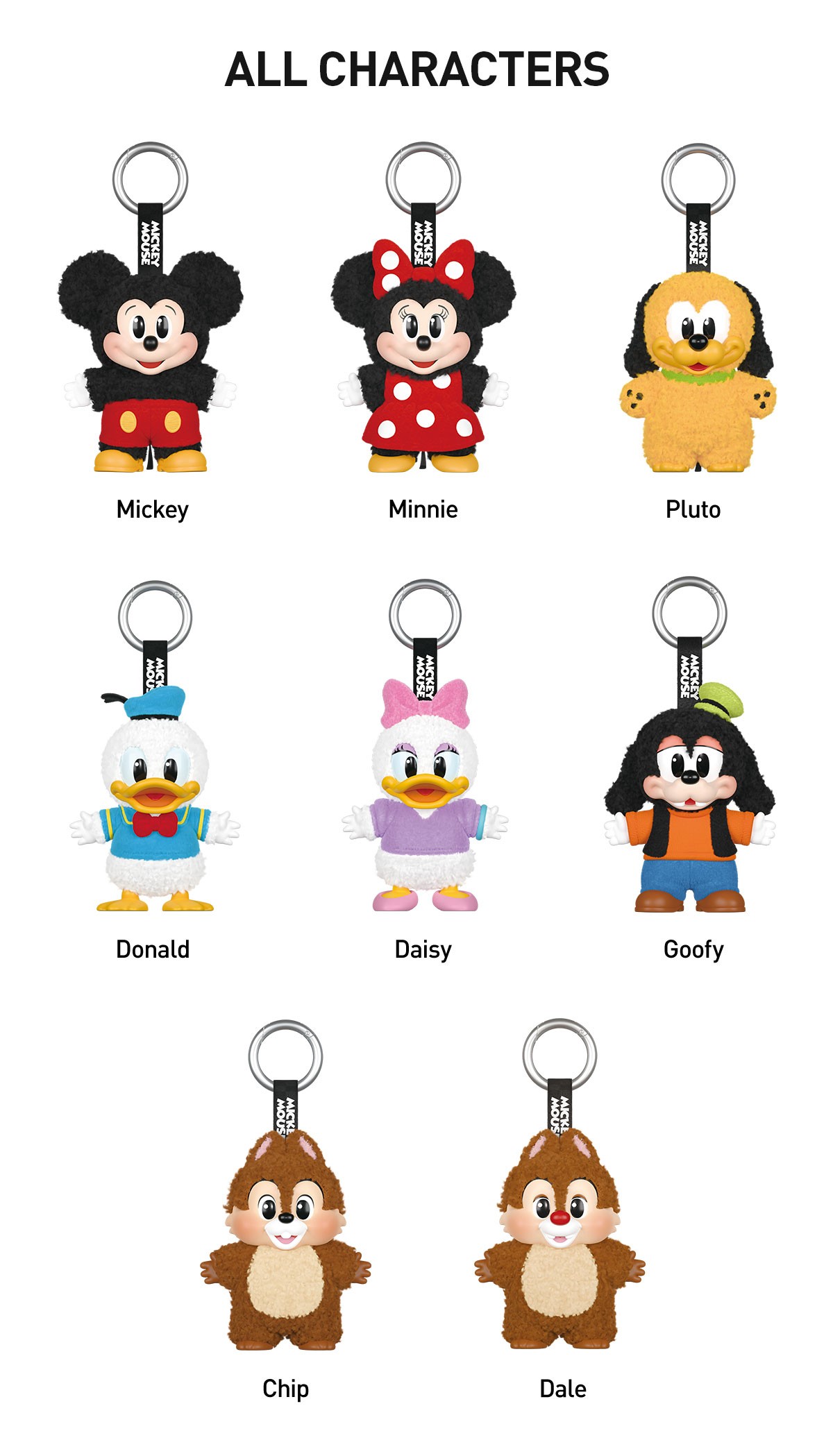 DISNEY — Mickey Family Cute Together Keychain Series Blind Box | POP MART — official detail