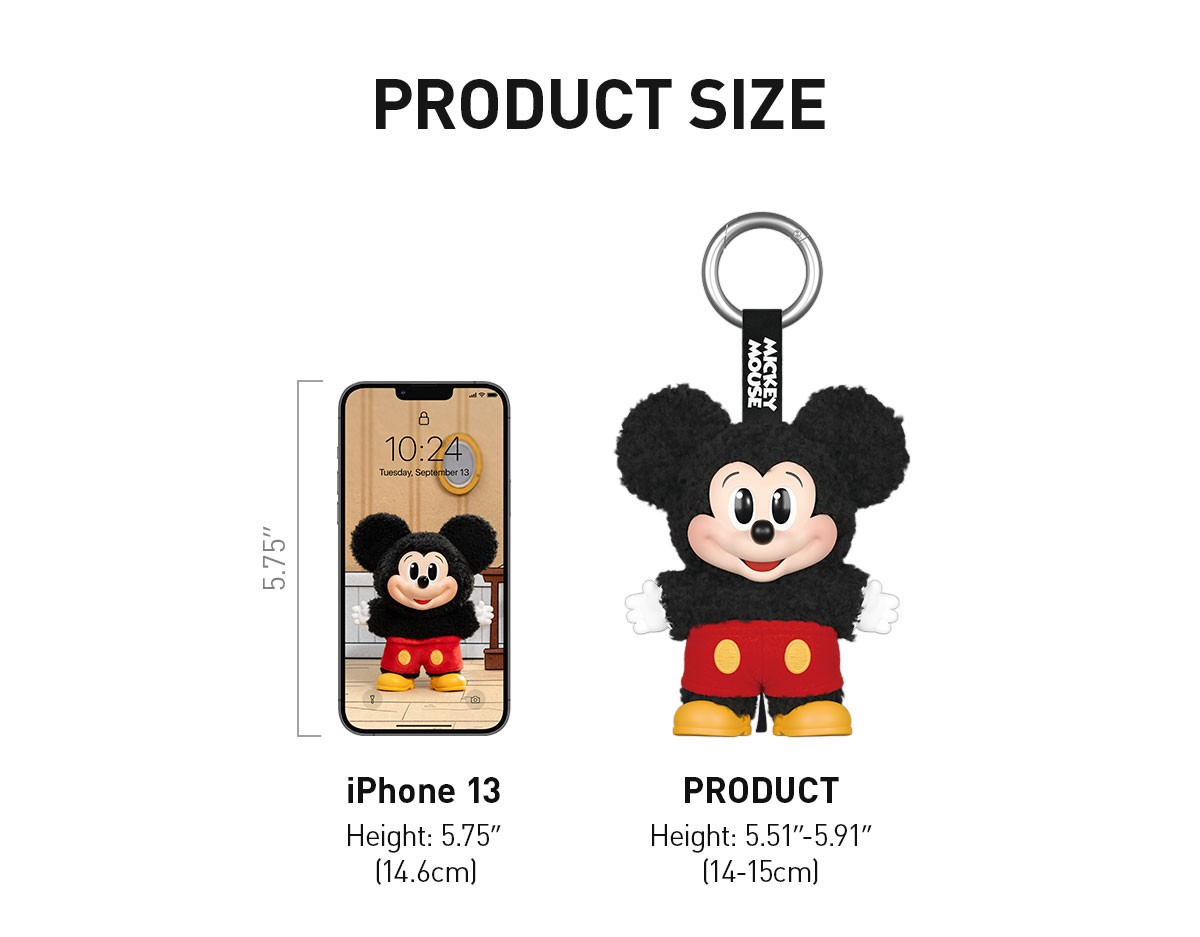 DISNEY — Mickey Family Cute Together Keychain Series Blind Box | POP MART — official detail