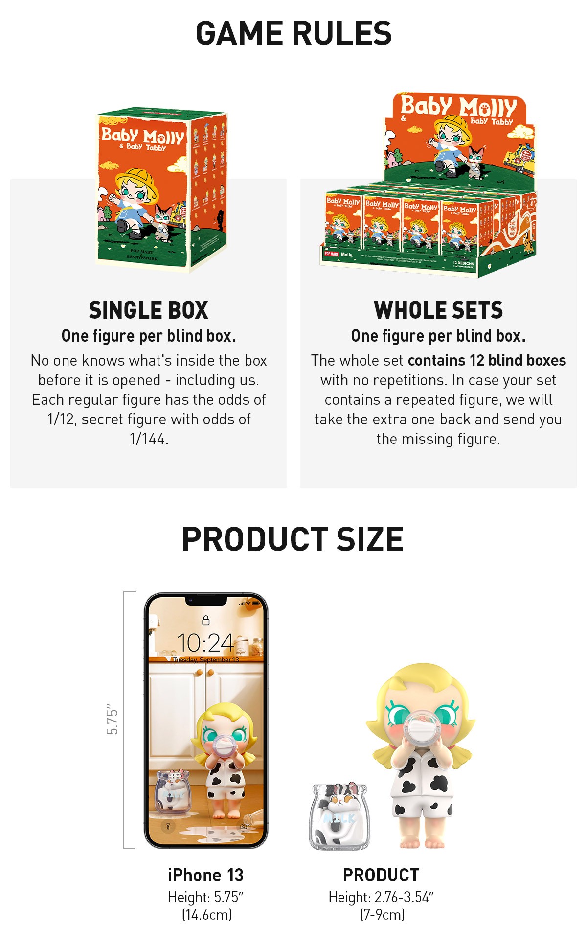 MOLLY — Baby Molly & Baby Tabby Series Blind Box | POP MART — official detail