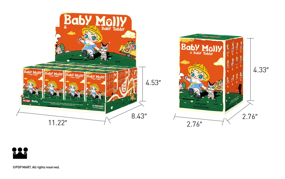 MOLLY — Baby Molly & Baby Tabby Series Blind Box | POP MART — official detail