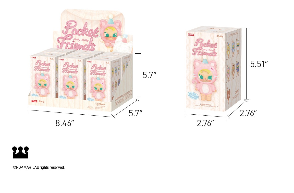 MOLLY — Baby Molly Pocket Friends Vinyl Plush Pendant Blind Box | POP MART — official detail