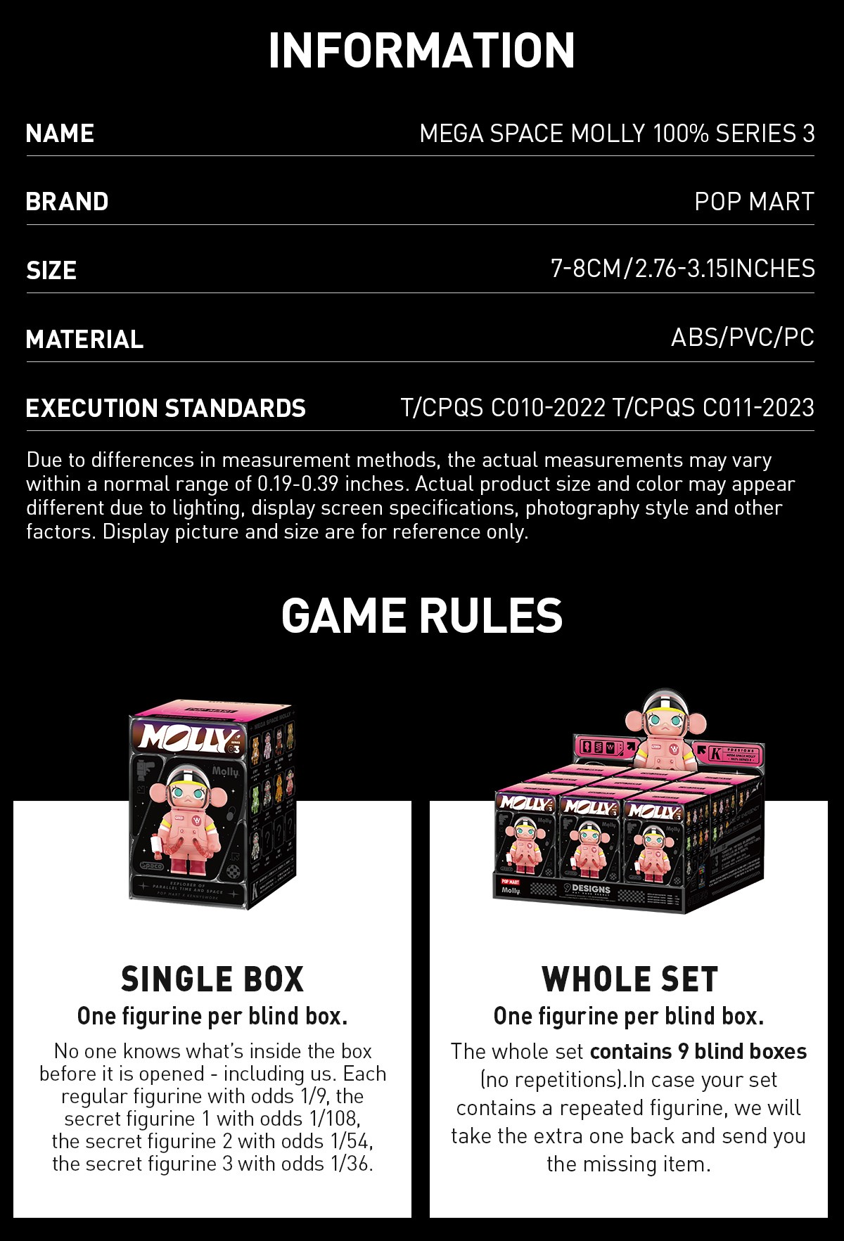 MOLLY — MEGA SPACE MOLLY 100% Series 3 Blind Box | POP MART — official detail