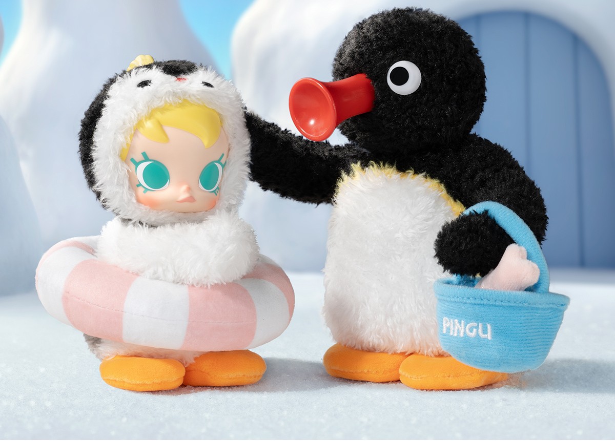 MOLLY × Pingu — Happy Fishing Plush Pendant Blind Box | POP MART — official detail
