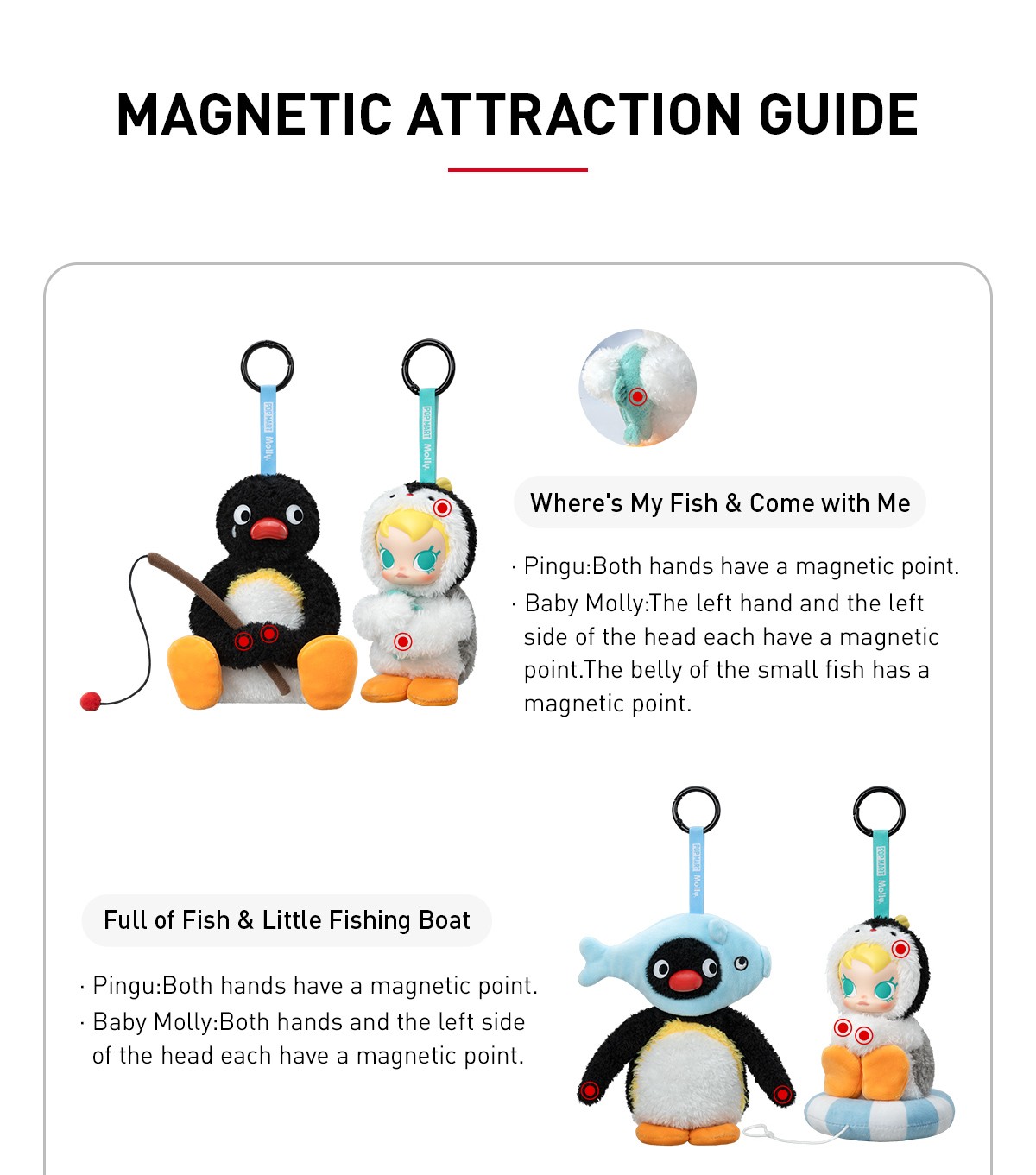 MOLLY × Pingu — Happy Fishing Plush Pendant Blind Box | POP MART — official detail