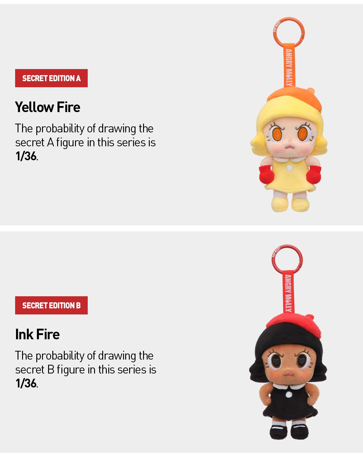 MOLLY — Angry Energy Plush Pendant Blind Box | POP MART — official detail