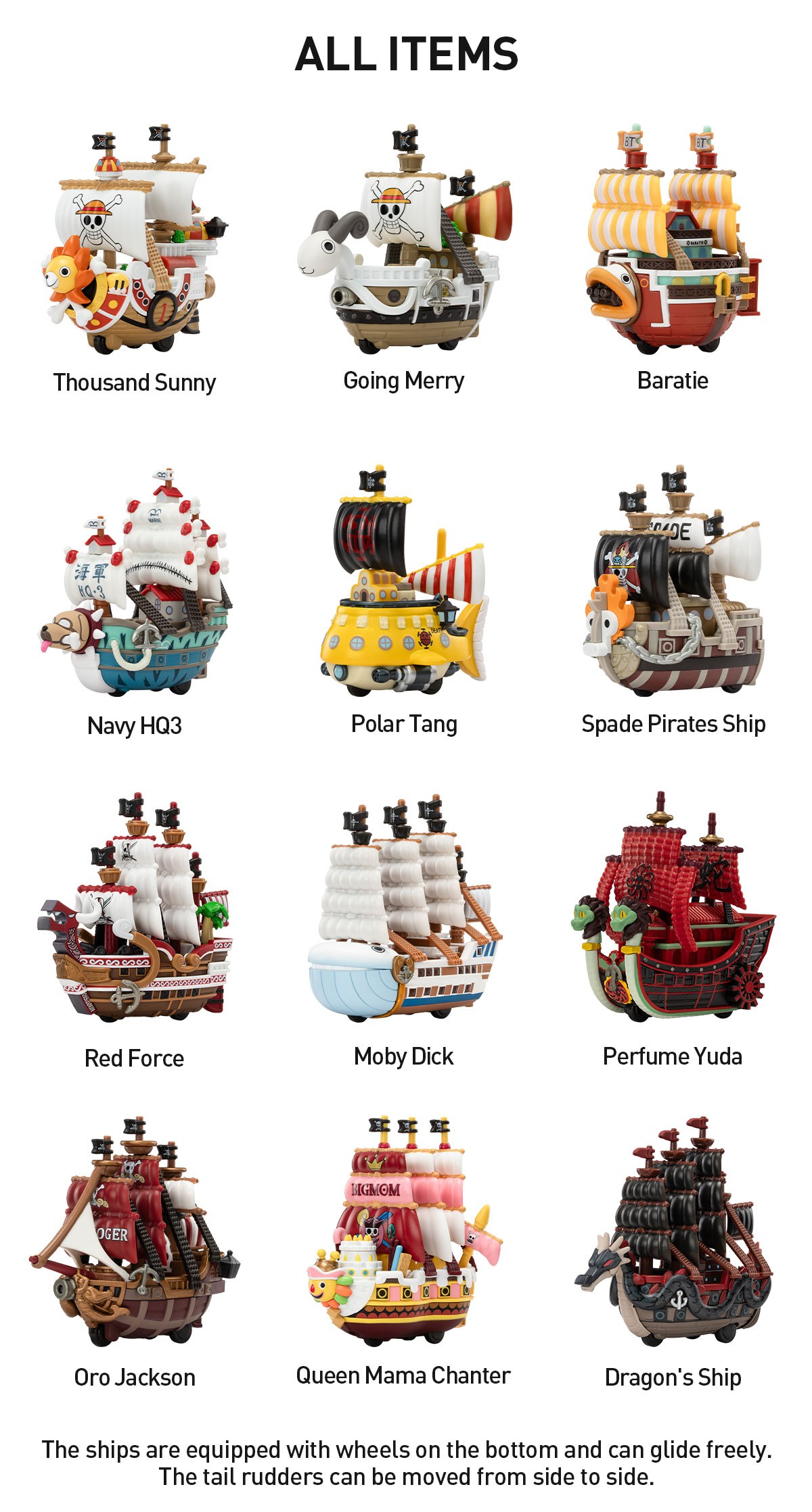 One Piece — The Grand Line Vehicles Blind Box | POP MART — official detail