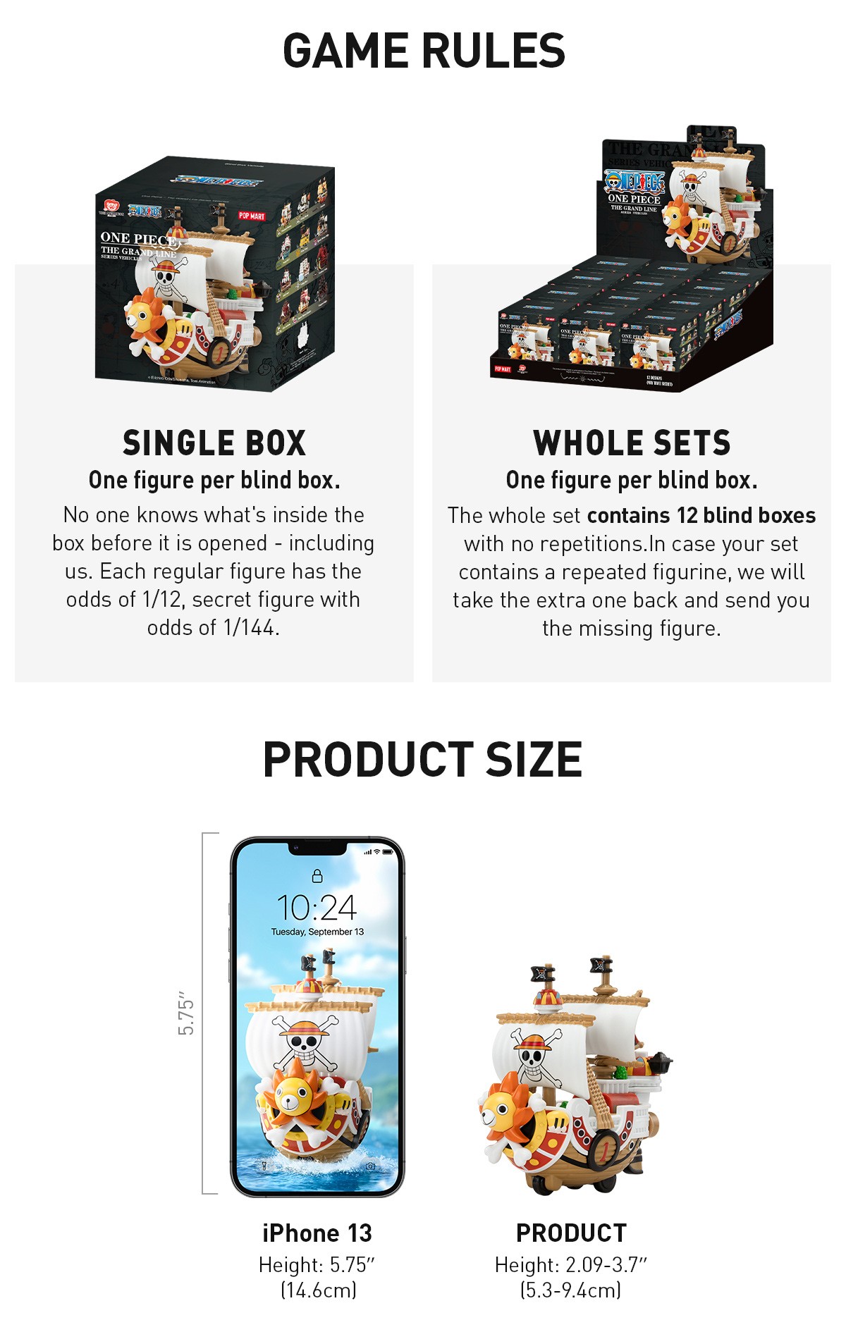 One Piece — The Grand Line Vehicles Blind Box | POP MART — official detail