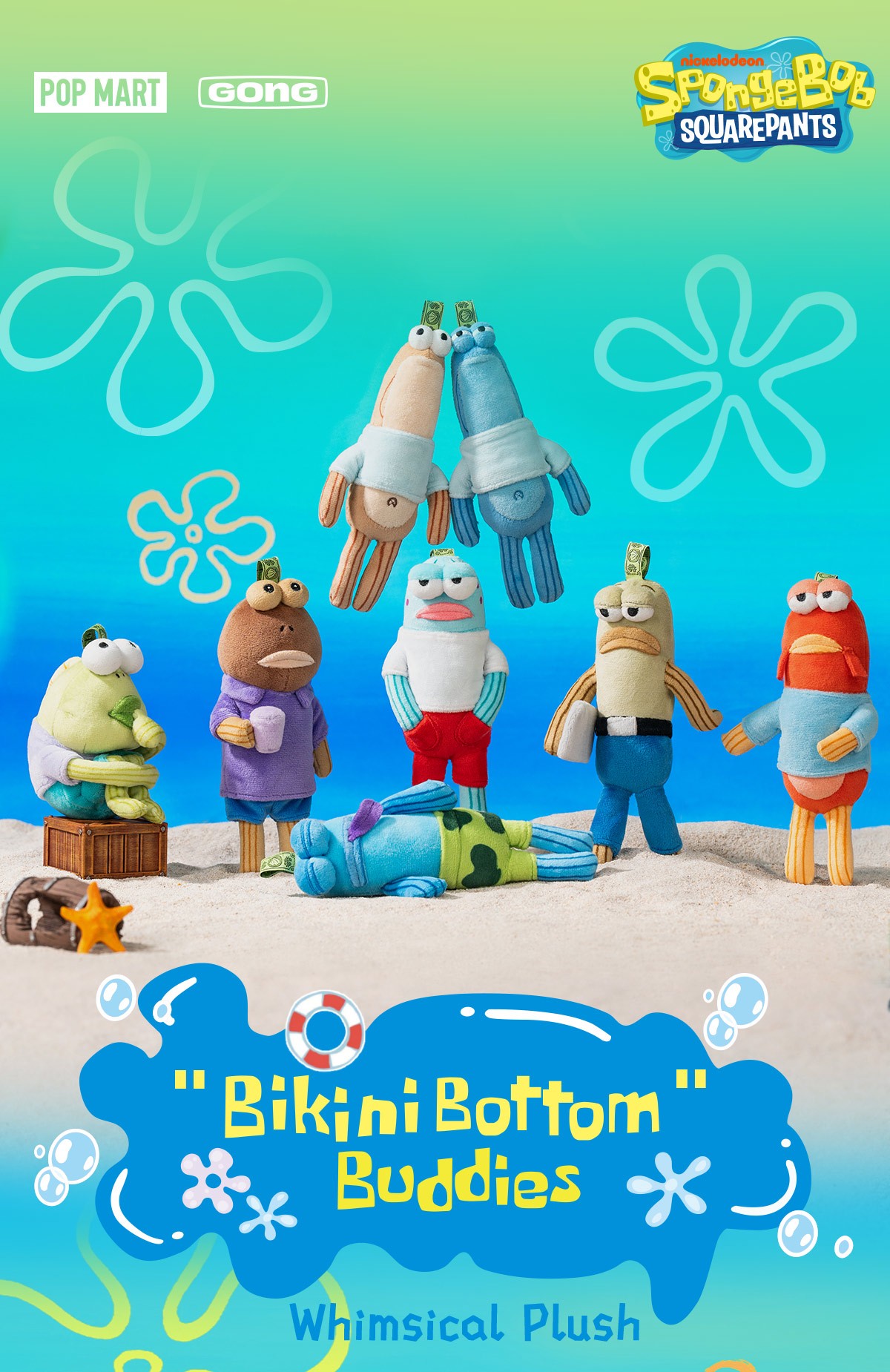 SpongeBob — Bikini Bottom Buddies Whimsical Plush Blind Box | POP MART — official detail