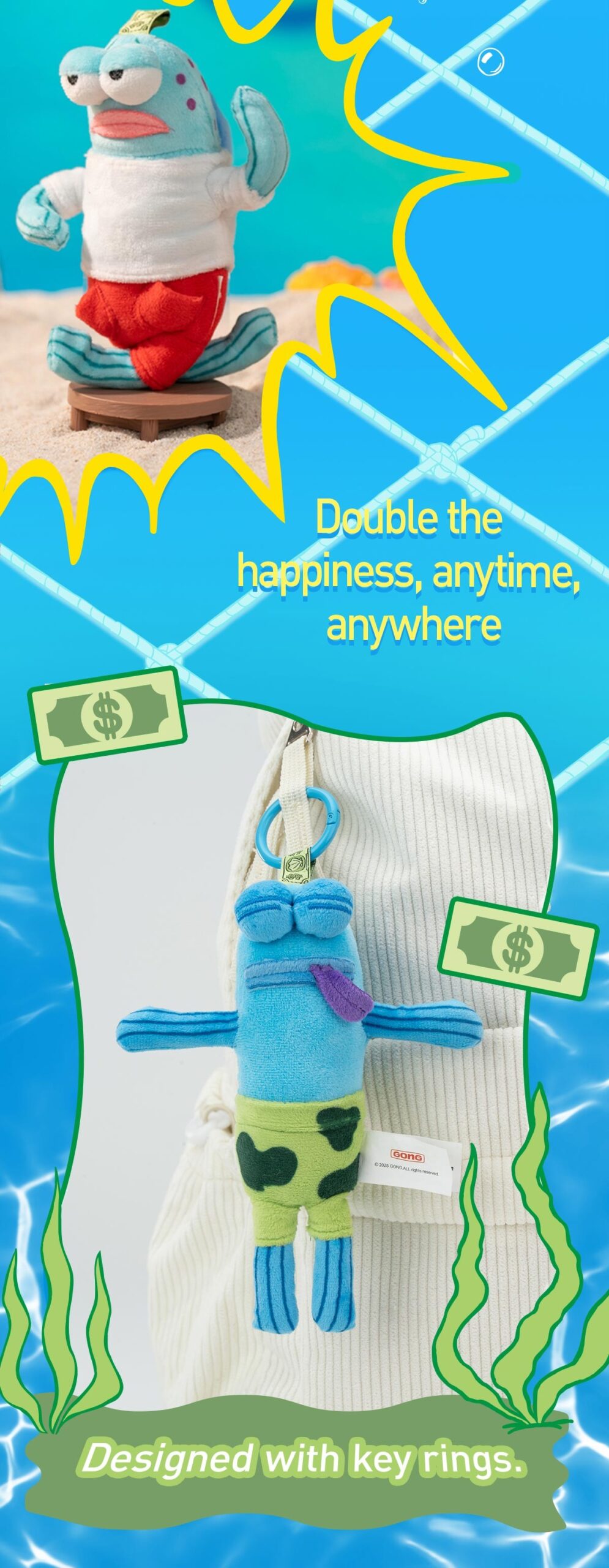 SpongeBob — Bikini Bottom Buddies Whimsical Plush Blind Box | POP MART — official detail