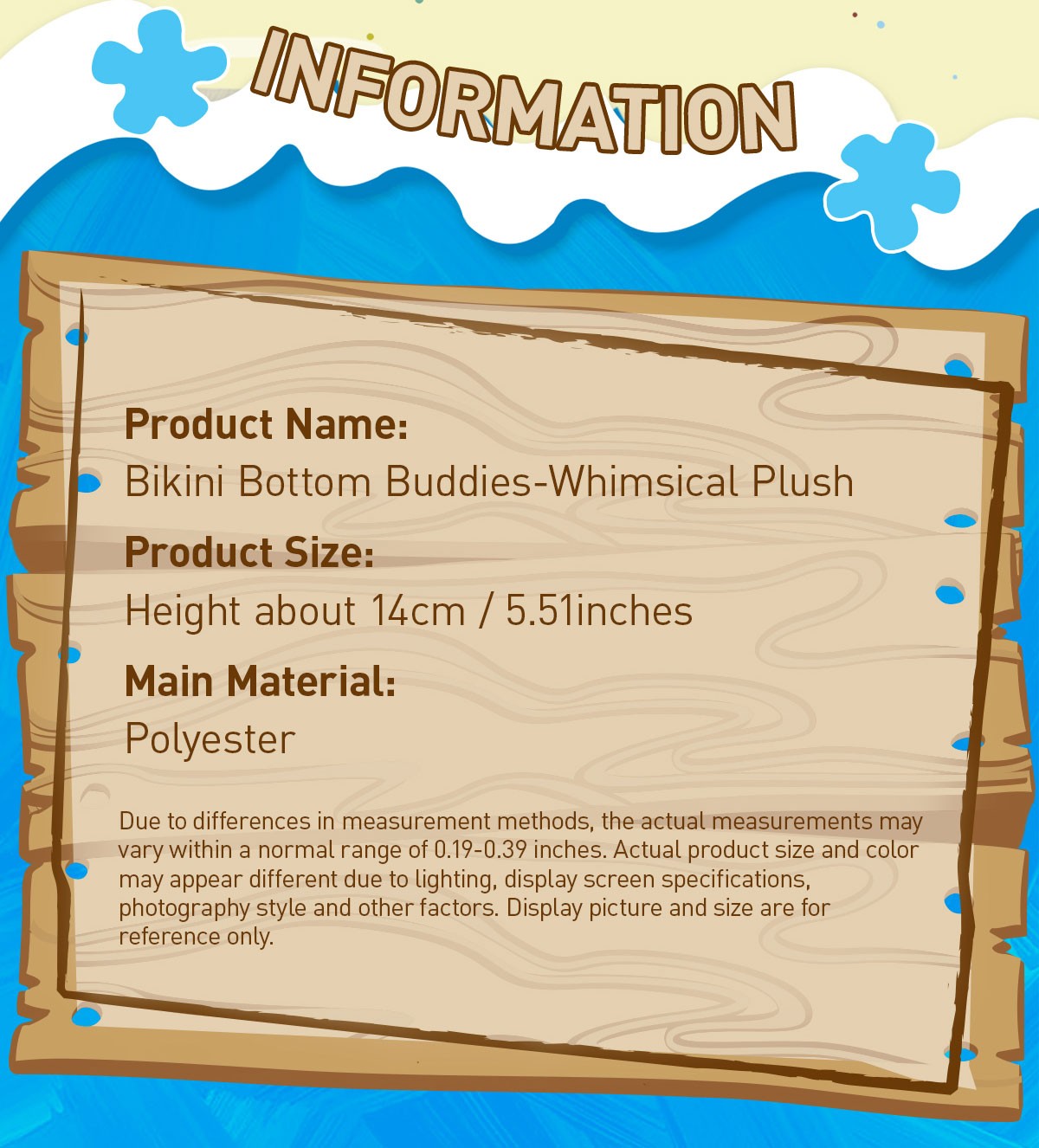 SpongeBob — Bikini Bottom Buddies Whimsical Plush Blind Box | POP MART — official detail