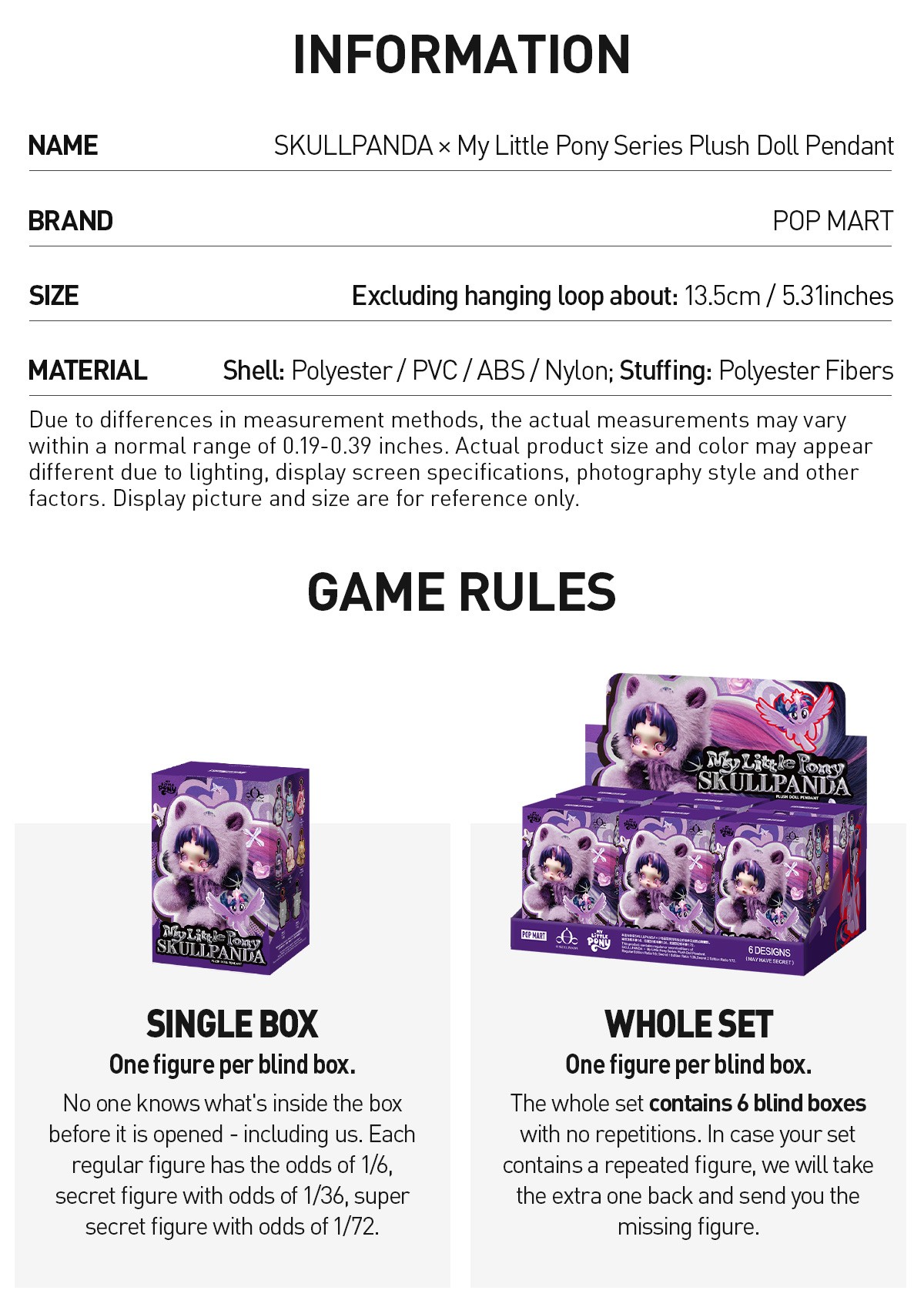 SKULLPANDA — My Little Pony Series Blind Box | POP MART — official detail