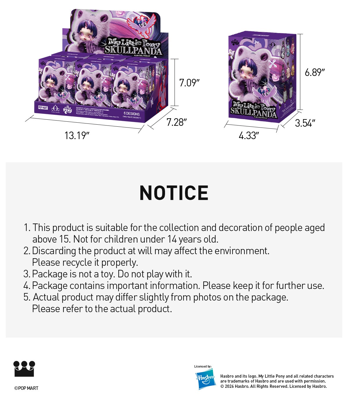 SKULLPANDA — My Little Pony Series Blind Box | POP MART — official detail