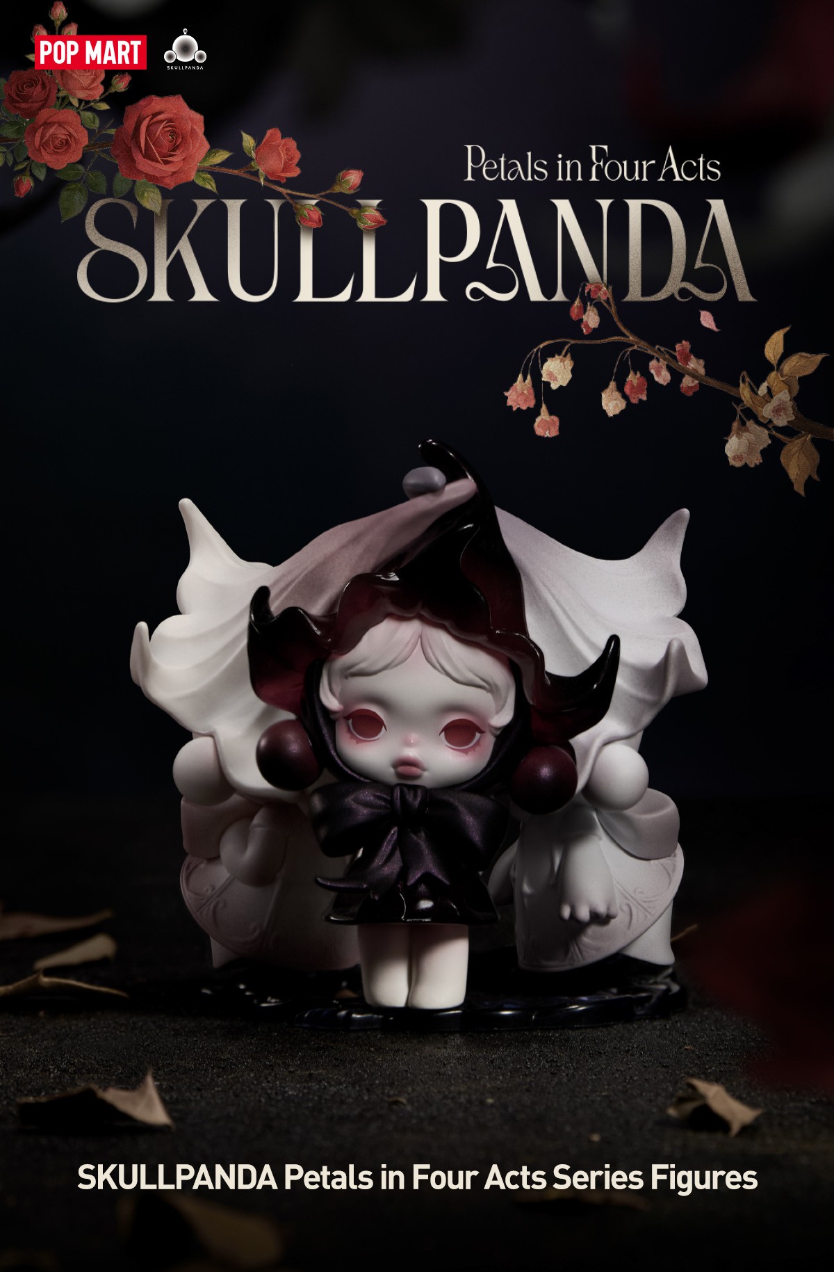 SKULLPANDA — Petals in Four Acts Series Blind Box | POP MART — official detail