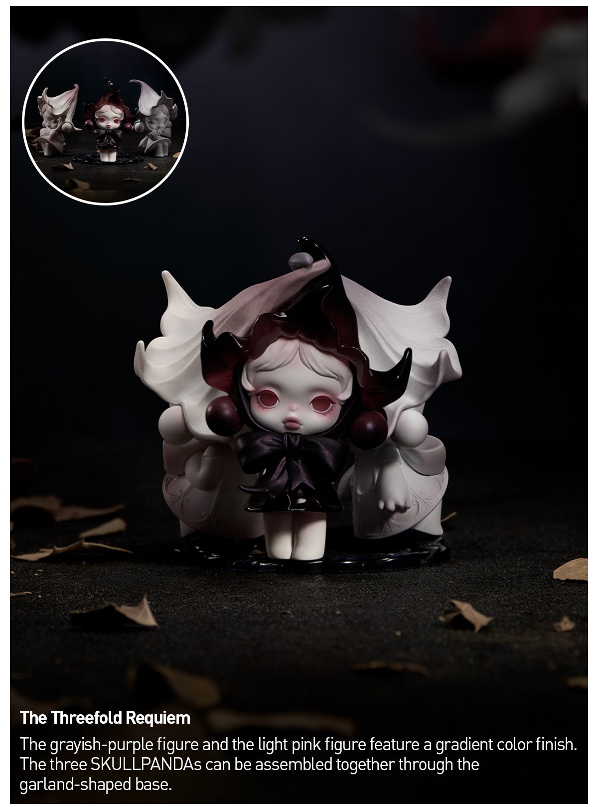 SKULLPANDA — Petals in Four Acts Series Blind Box | POP MART — official detail
