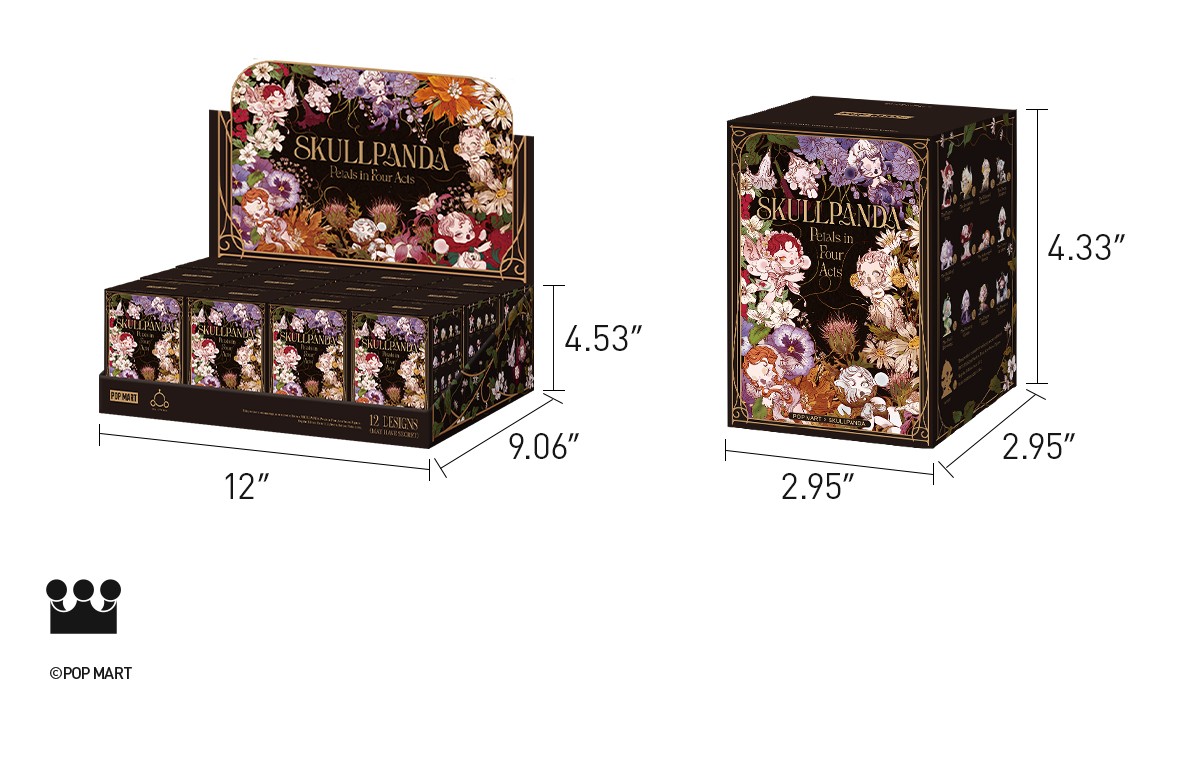 SKULLPANDA — Petals in Four Acts Series Blind Box | POP MART — official detail