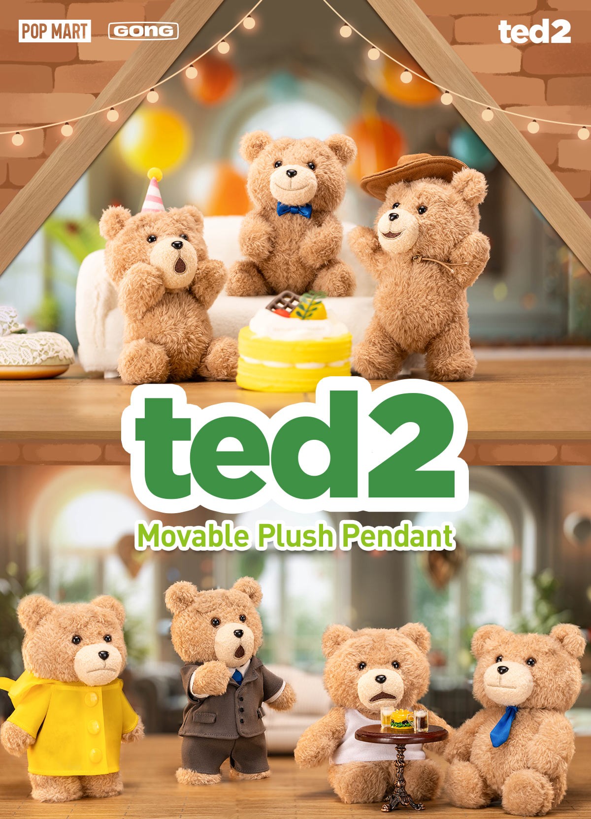 Ted 2 — Teddy Bear Action Plush Blind Box | POP MART — official detail