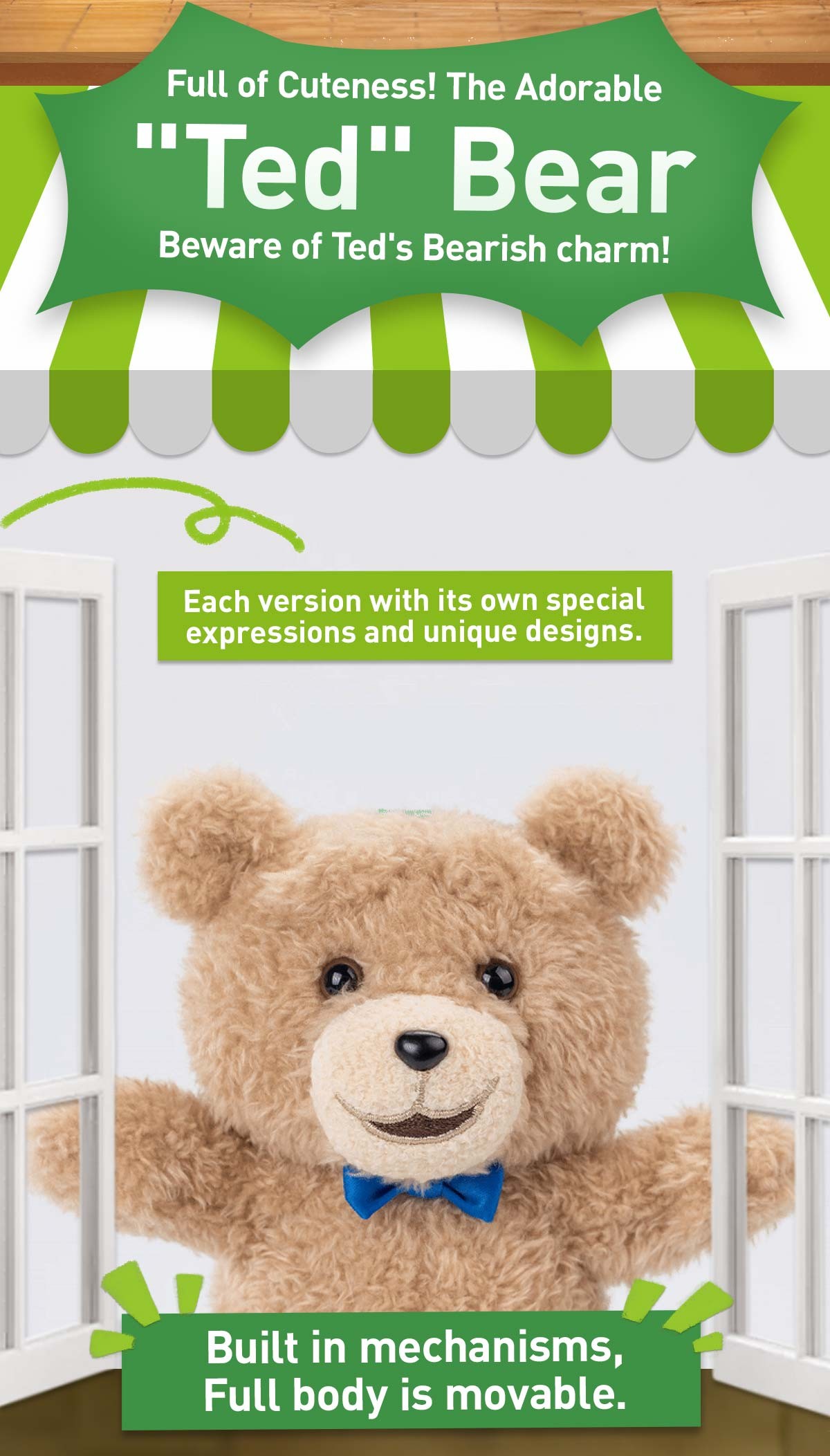 Ted 2 — Teddy Bear Action Plush Blind Box | POP MART — official detail