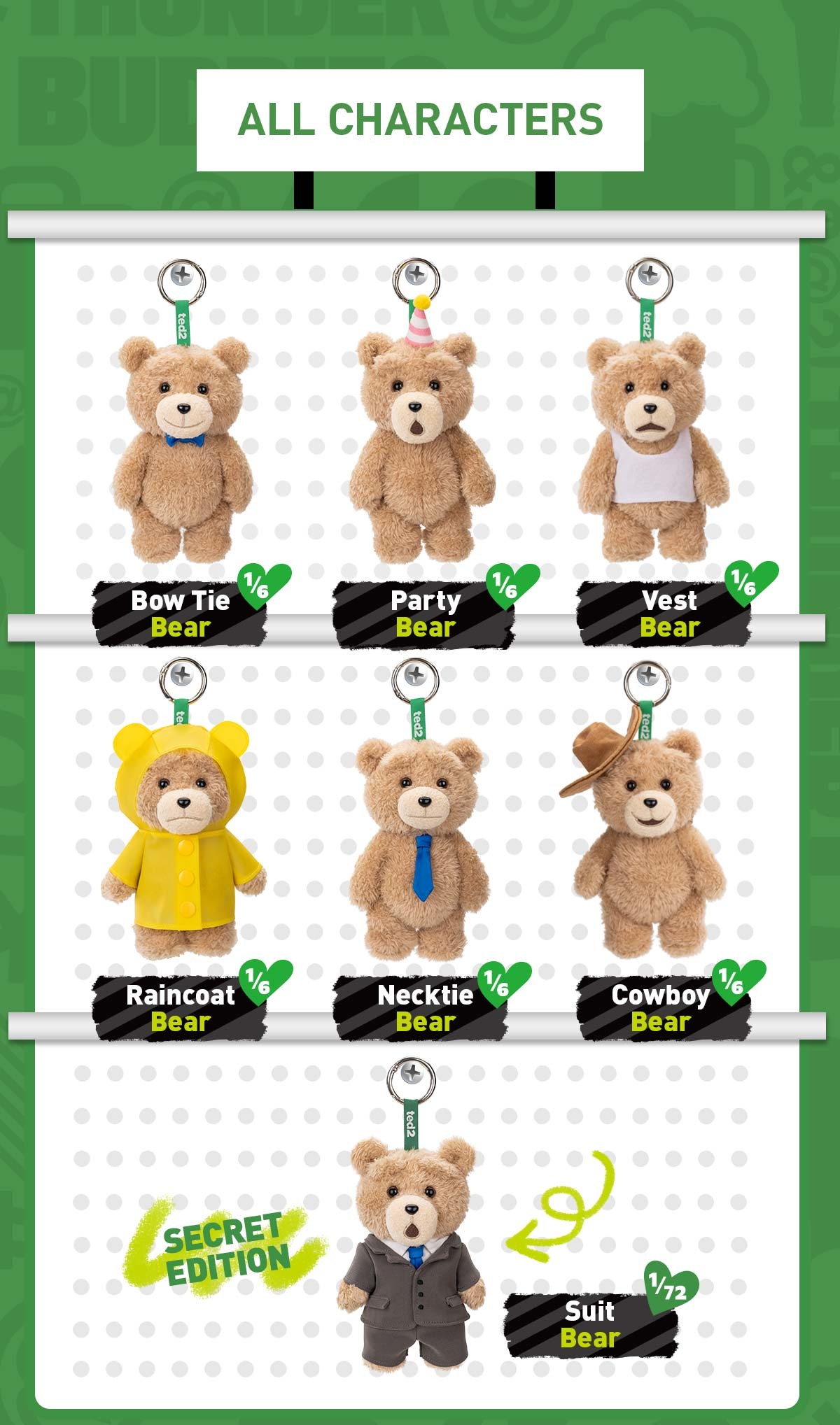 Ted 2 — Teddy Bear Action Plush Blind Box | POP MART — official detail