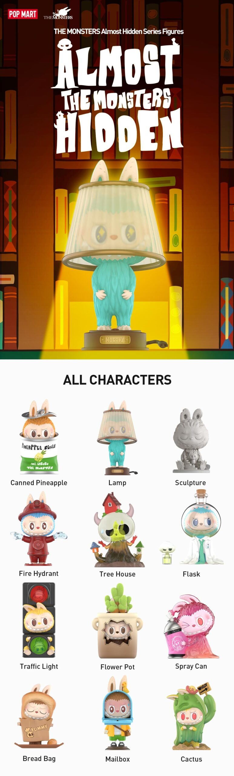 THE MONSTERS — Almost Hidden Blind Box | POP MART — official detail