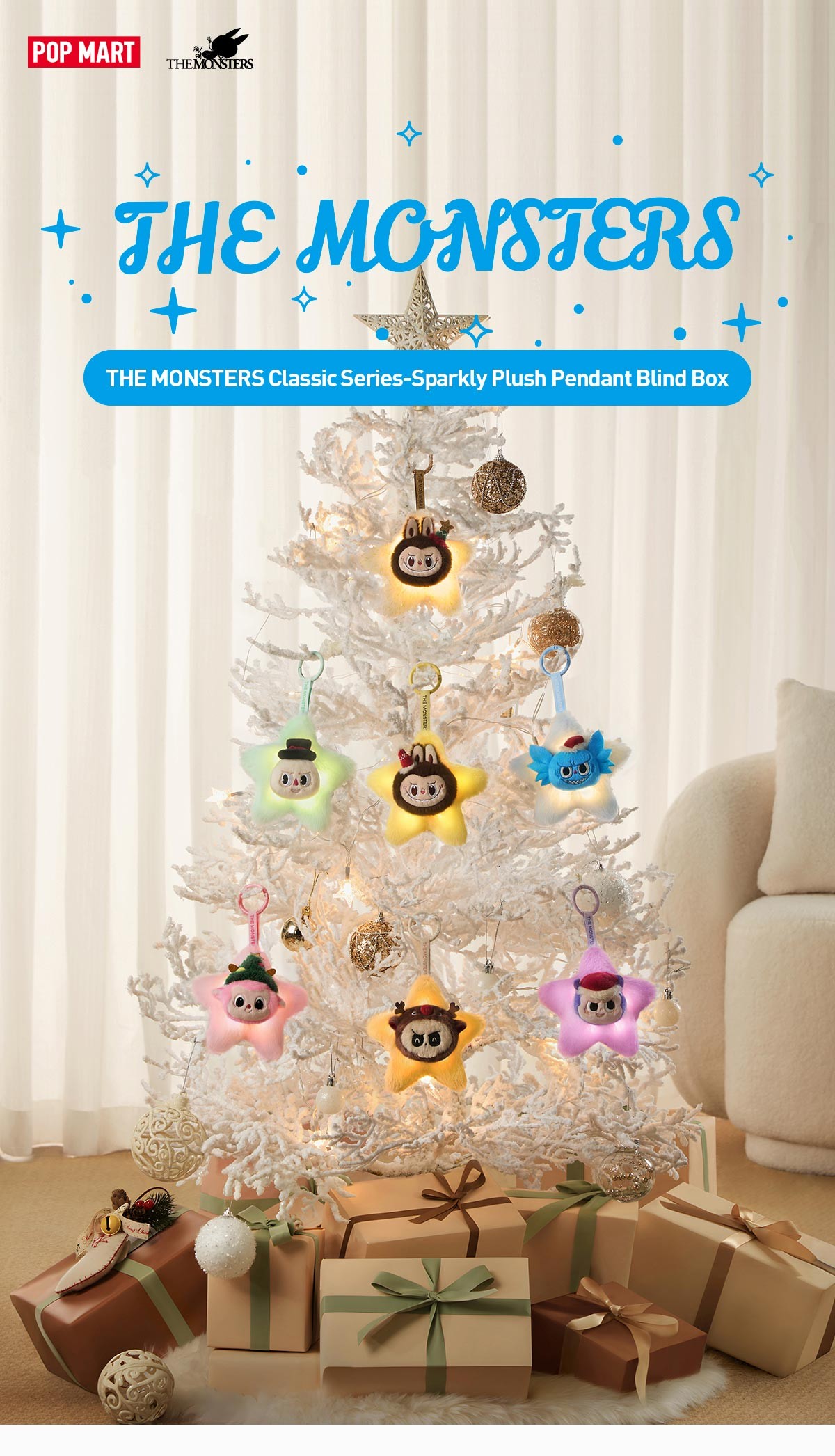 THE MONSTERS — Classic Sparkly Plush Pendant Blind Box | POP MART — official detail