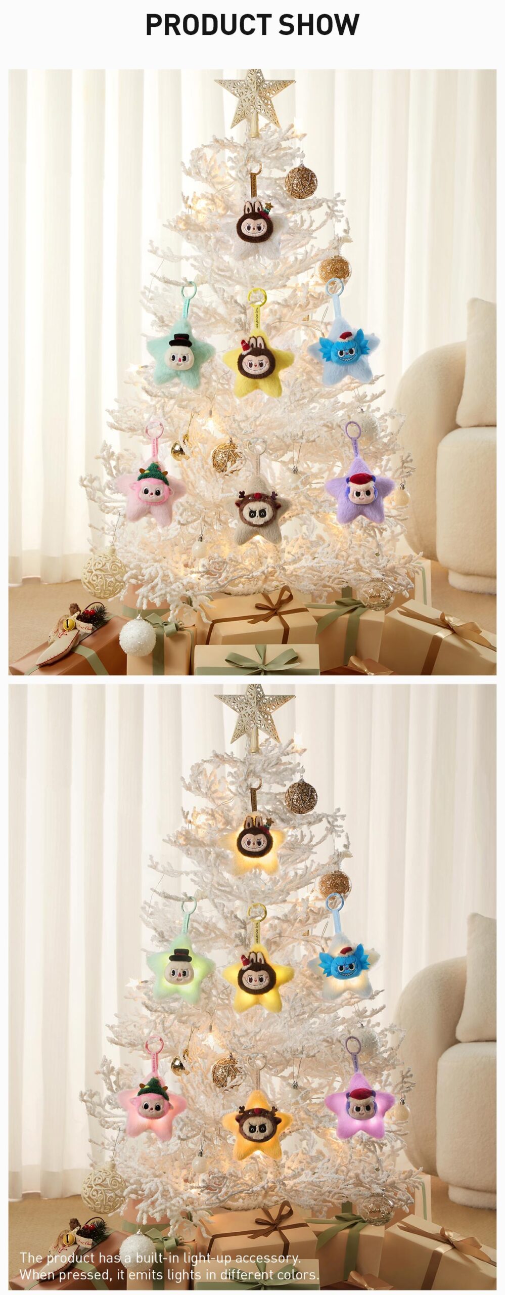 THE MONSTERS — Classic Sparkly Plush Pendant Blind Box | POP MART — official detail