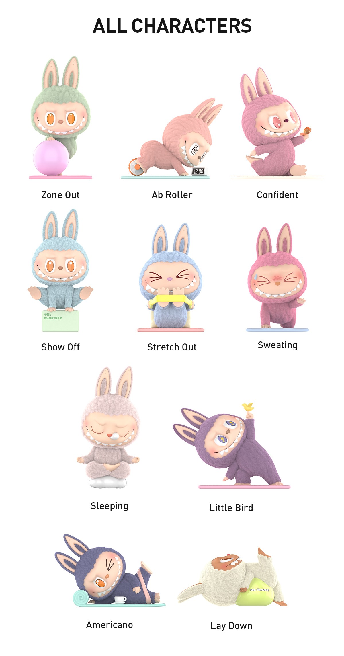 THE MONSTERS — Lazy Yoga Blind Box | POP MART — official detail