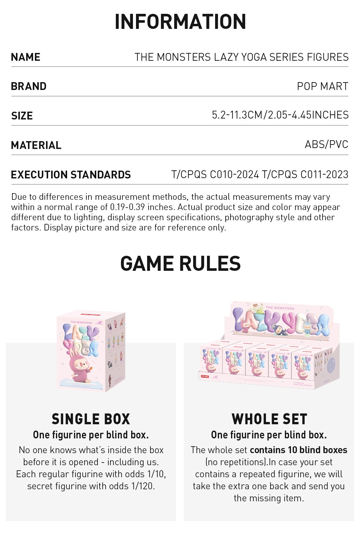 THE MONSTERS — Lazy Yoga Blind Box | POP MART — official detail