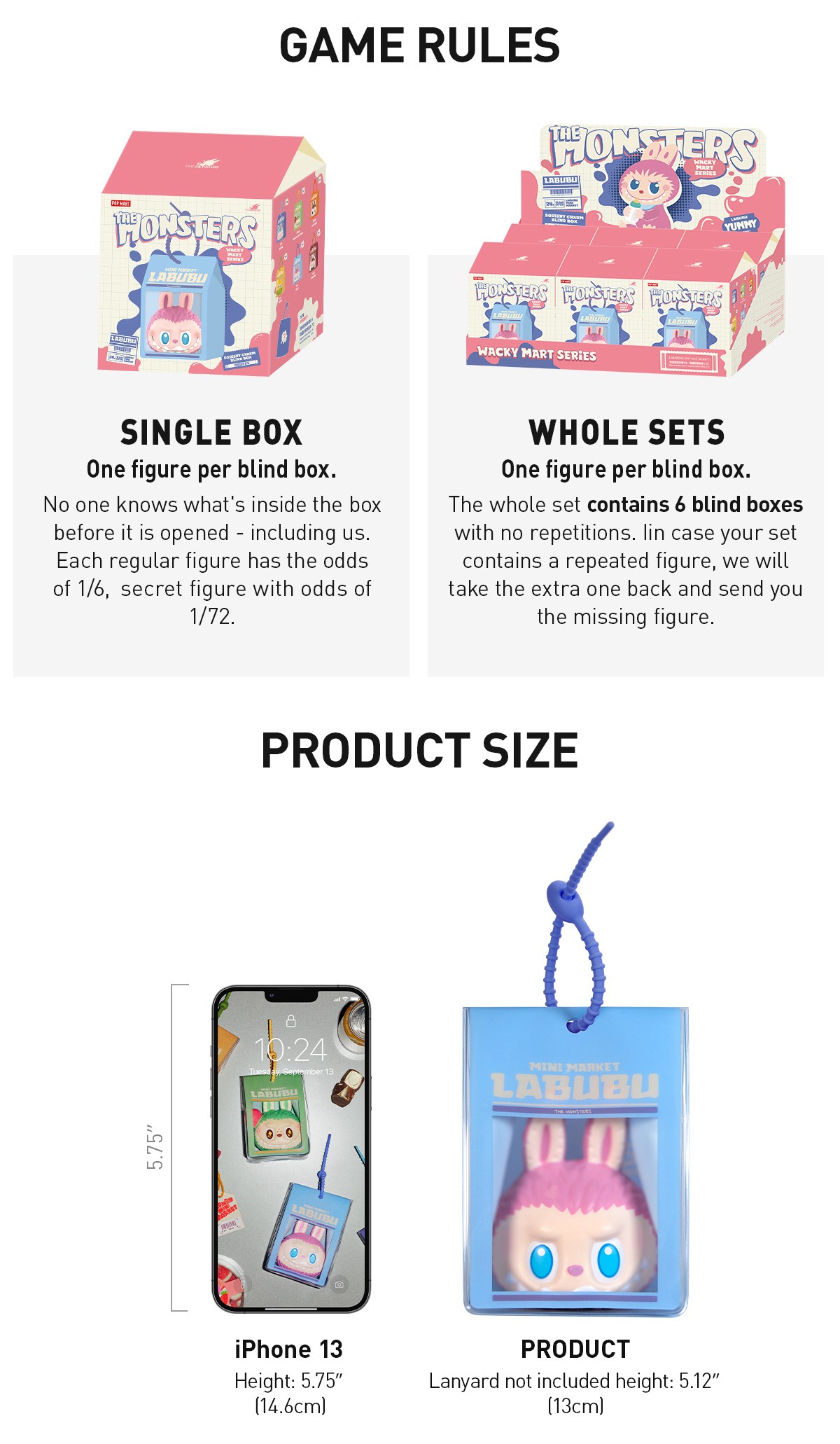 THE MONSTERS — Wacky Mart Squishy Charm Blind Box | POP MART — official detail
