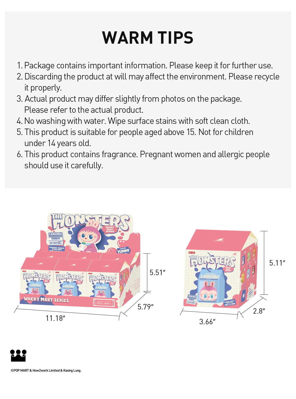 THE MONSTERS — Wacky Mart Squishy Charm Blind Box | POP MART — official detail