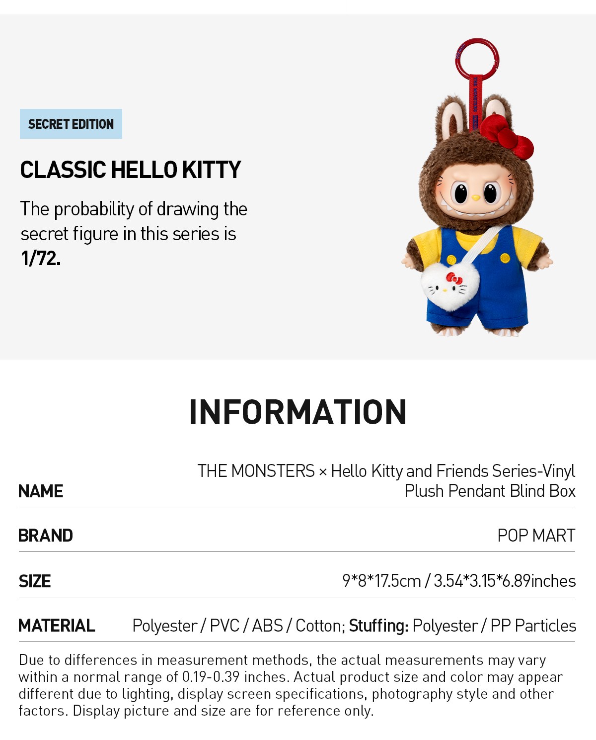 THE MONSTERS — Hello Kitty and Friends Blind Box | POP MART — official detail
