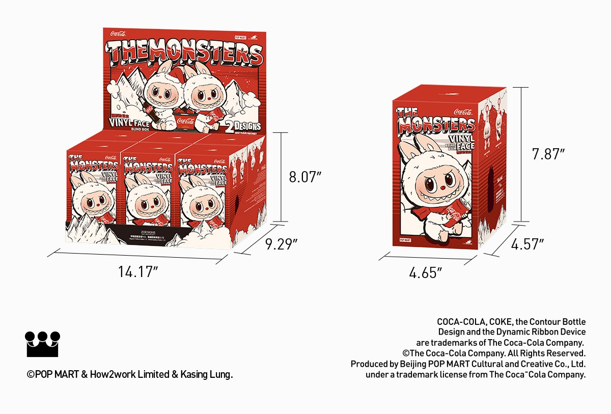 THE MONSTERS — Coca-Cola Vinyl Face Blind Box | POP MART — official detail