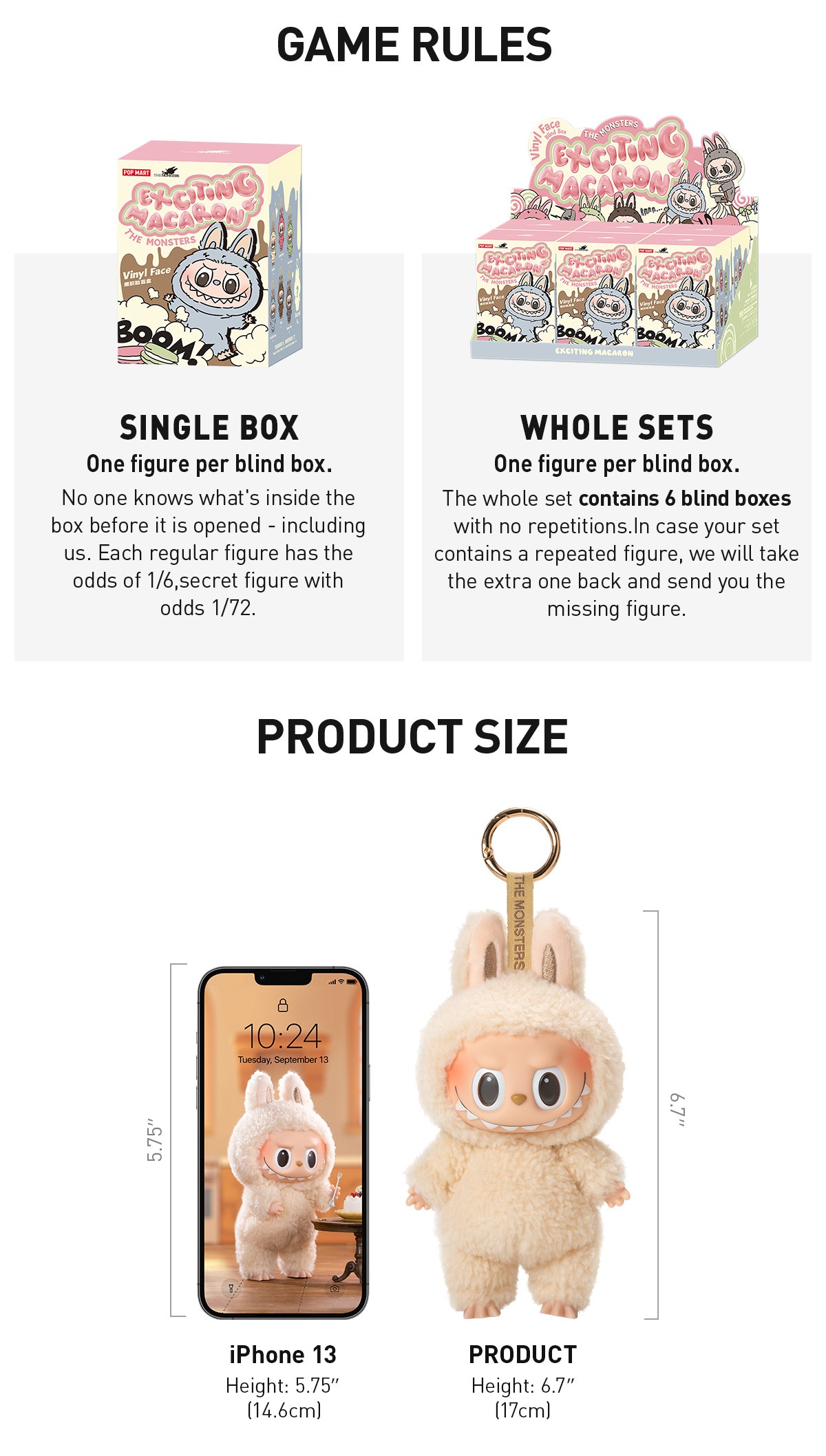 THE MONSTERS — Exciting Macaron Blind Box | POP MART — official detail